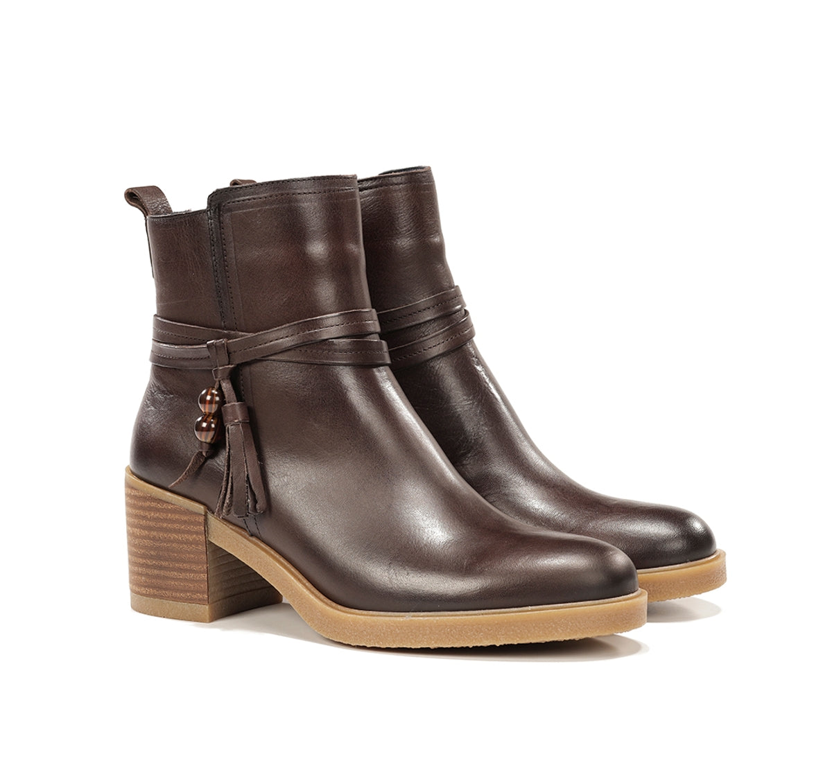 Dorking Aroma D9756 bottines marron cuir femme