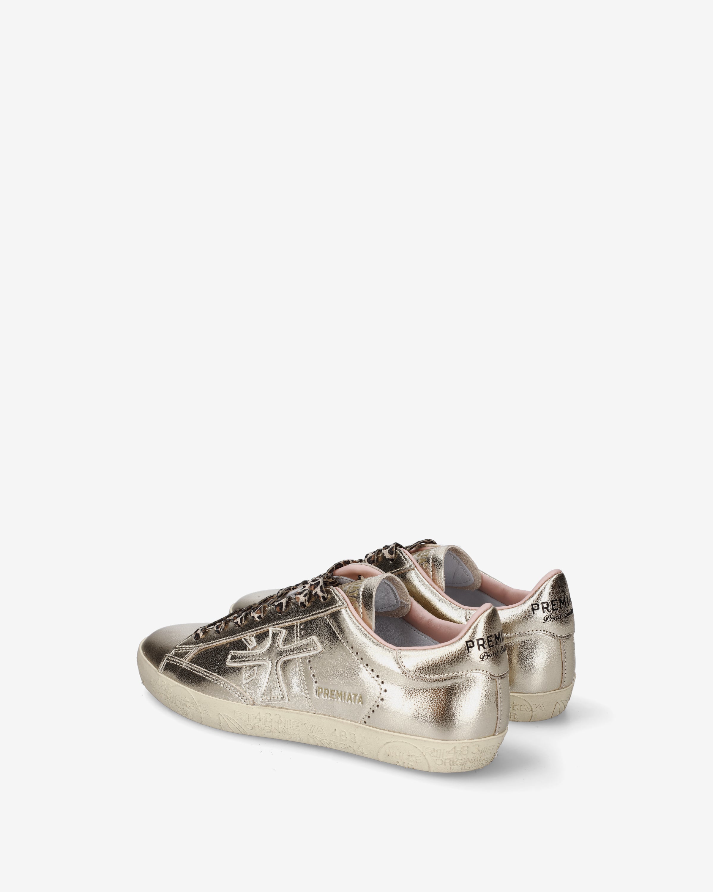 Premiata Stevend 8491 sneakers cuir champagne femme