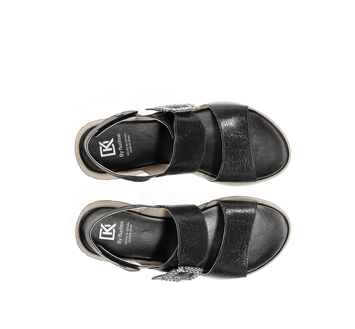 Dorking by Fluchos Ter D9724 sandale noire femme