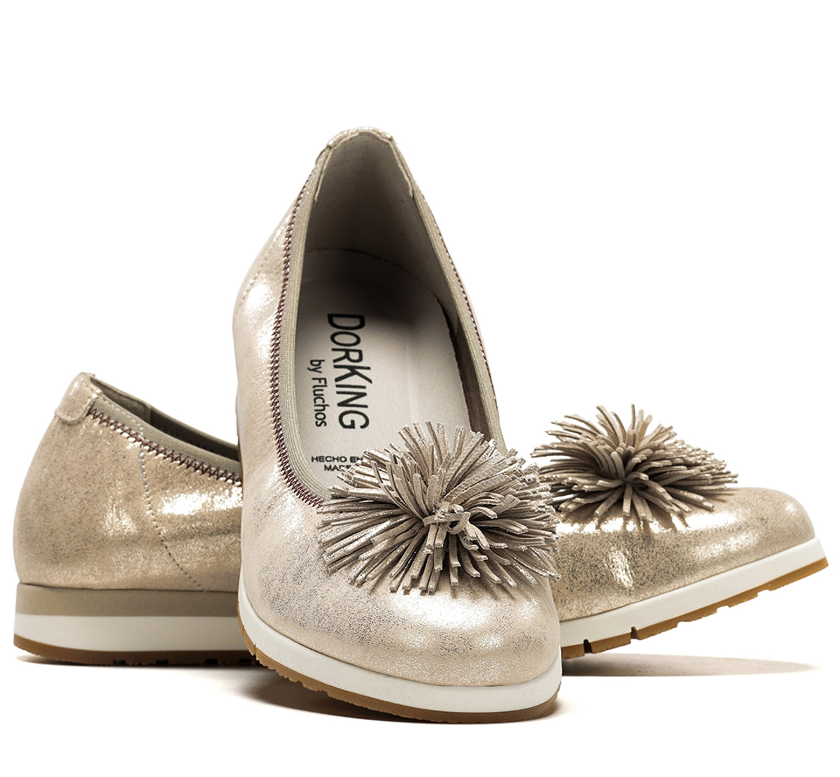 Dorking by Fluchos Swim D9714 chaussures femme doré