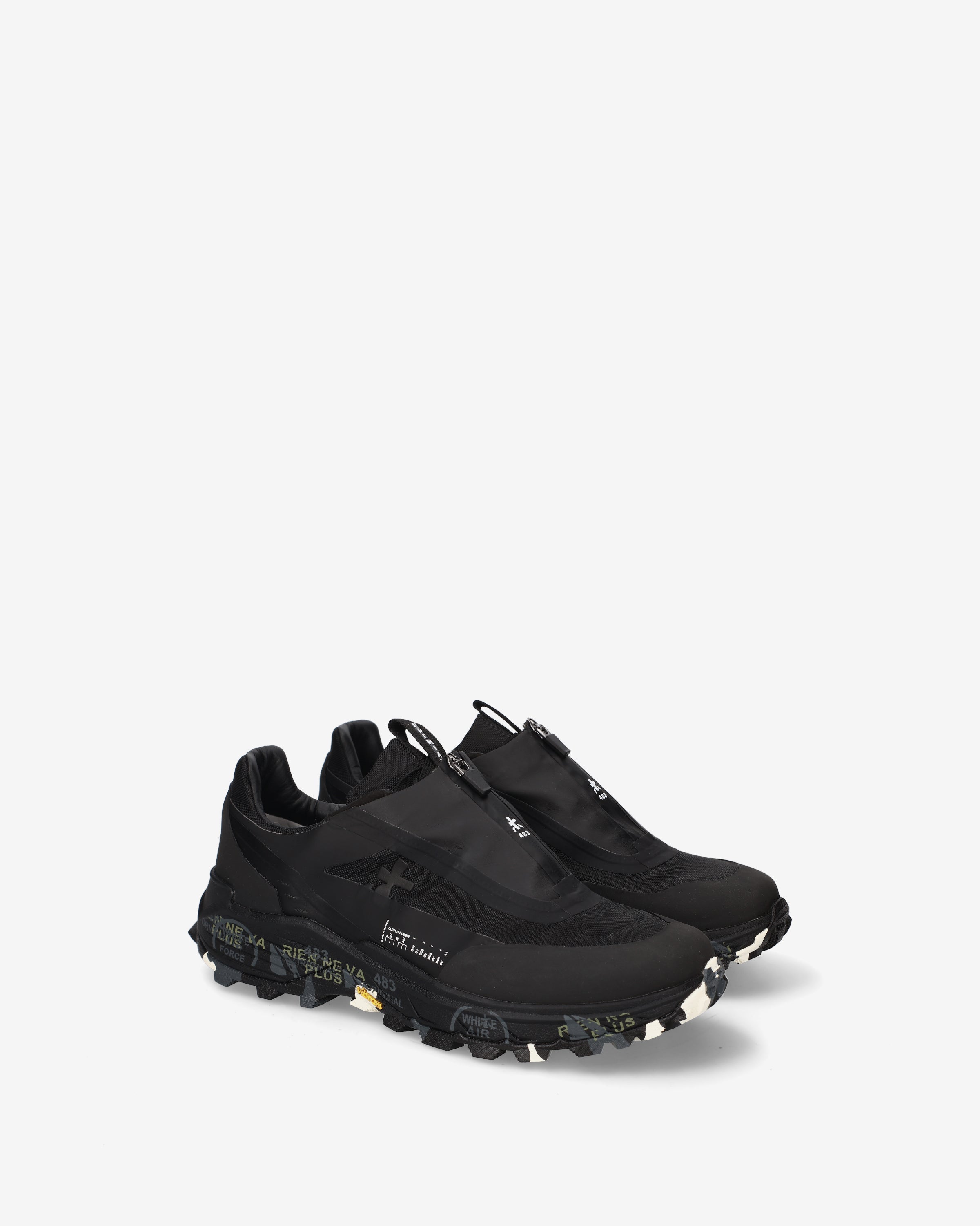 Premiata Sciliar 498 sneakers noires zip Vibram