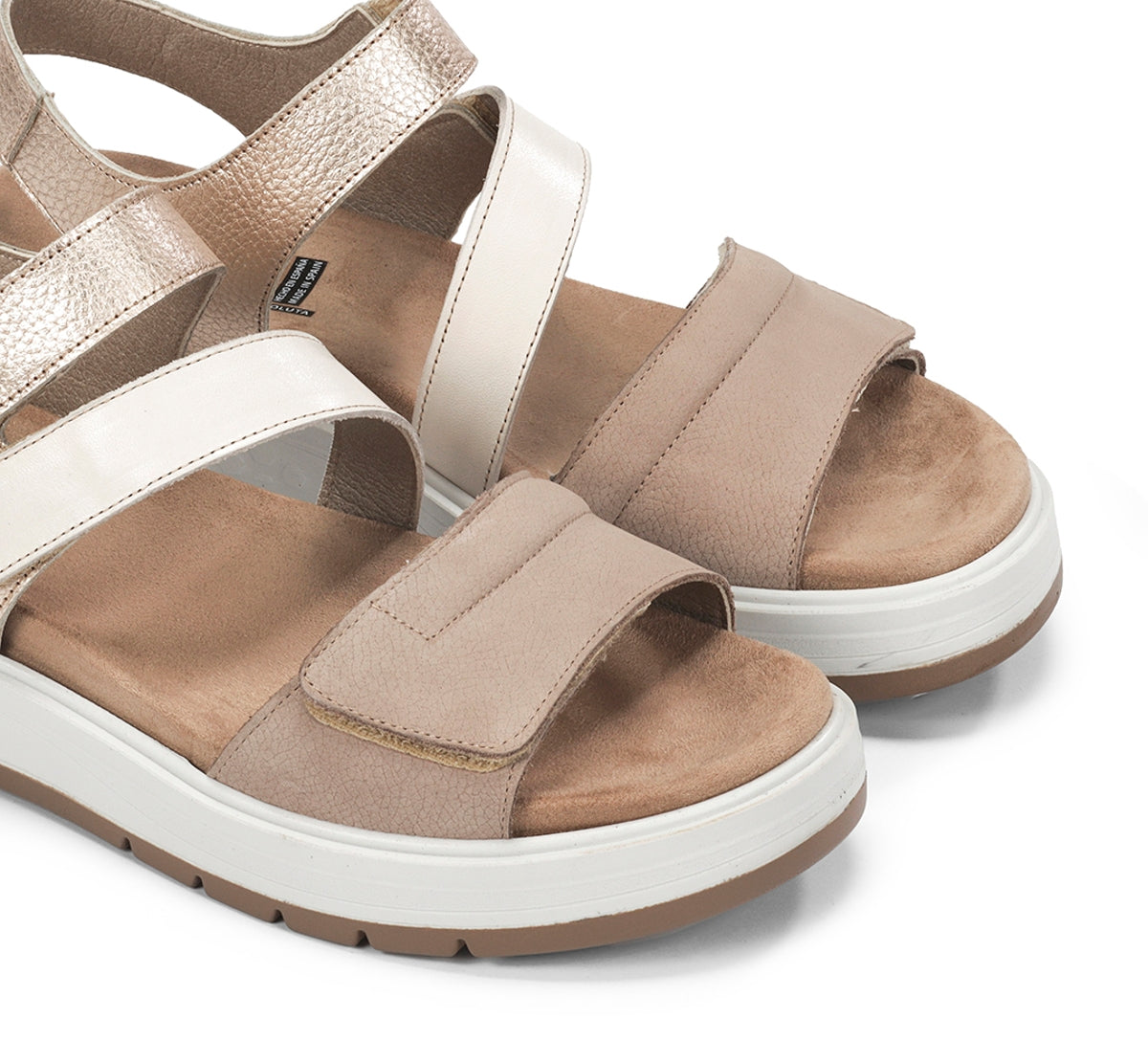 Fluchos Street F2165 sandale taupe femme cuir