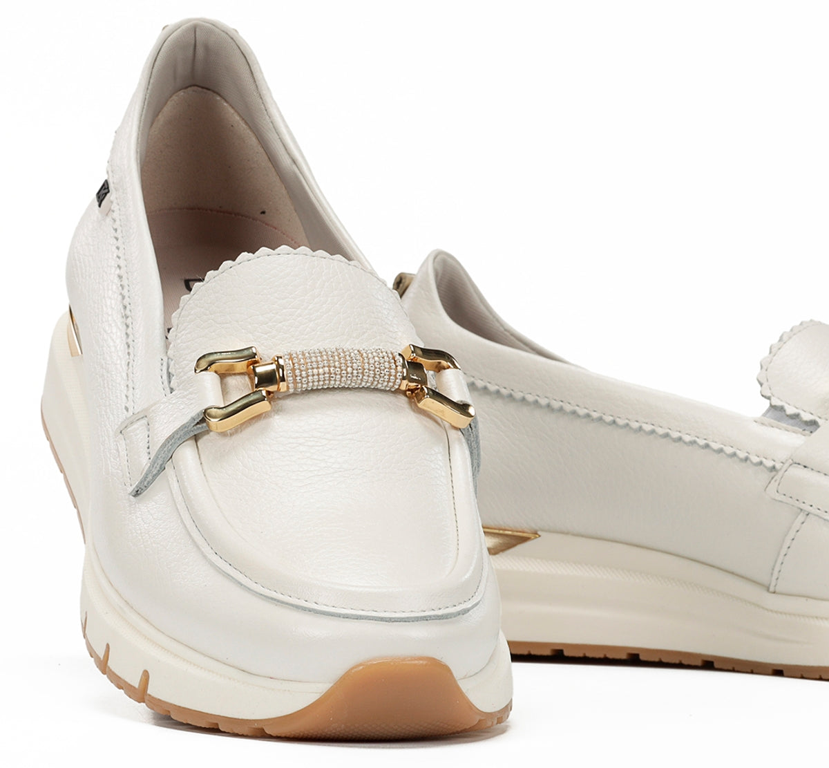 Dorking Serena D9655 mocassin femme blanc
