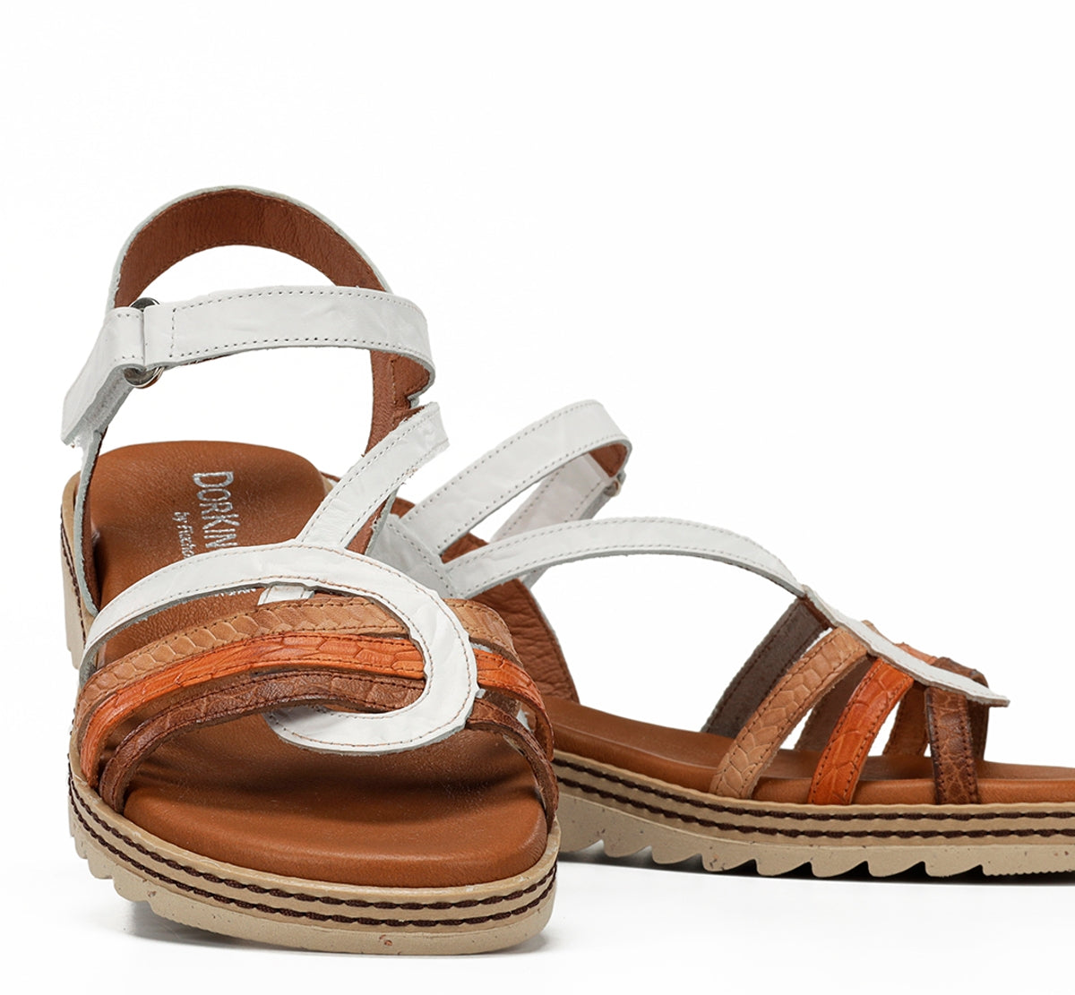 Dorking by Fluchos Espe D9113 sandales femme blanches