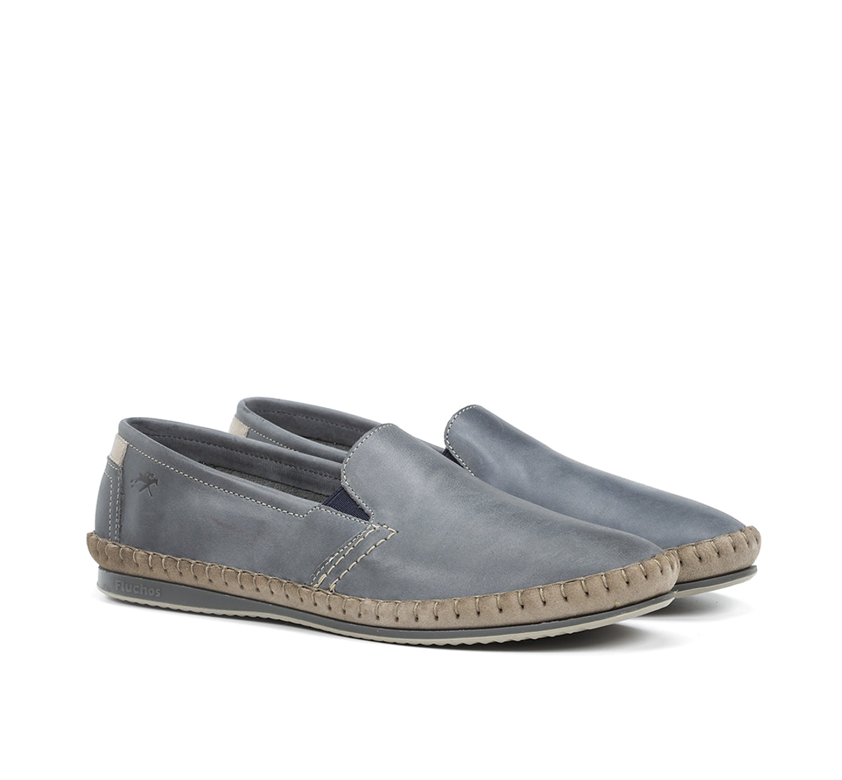 Fluchos Bahamas 8264 mocassin bleu homme sans lacets
