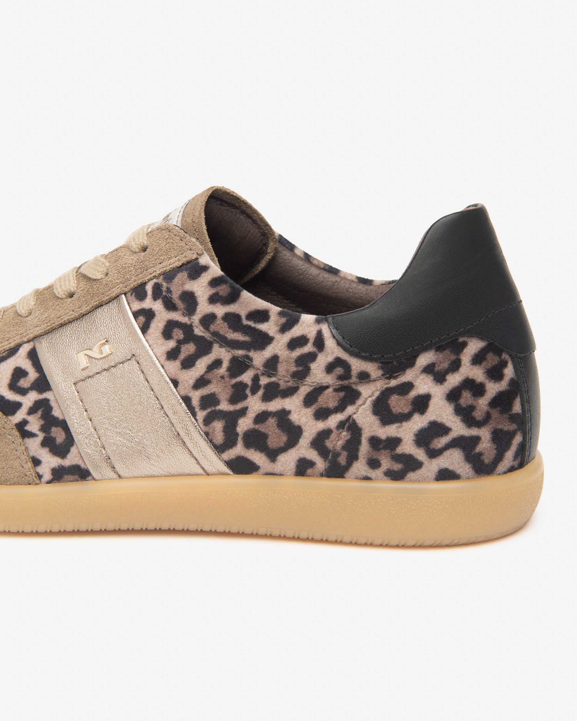 Nero Giardini Sneakers baskets cuir daim léopard