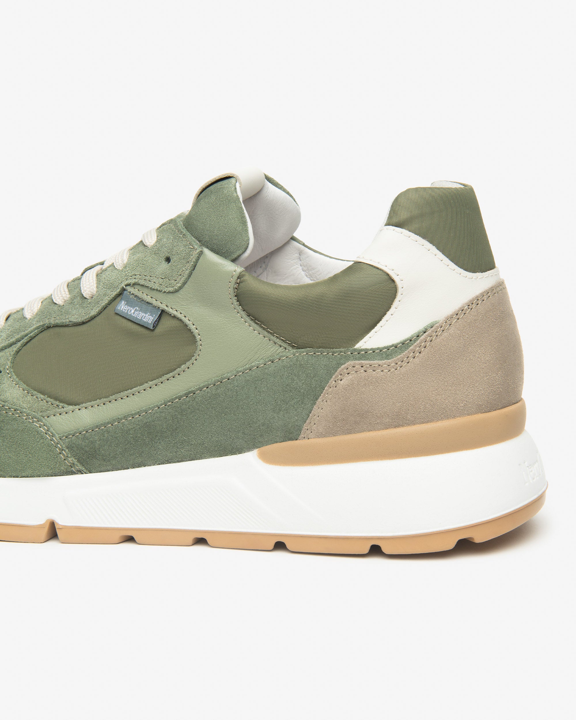 Nero Giardini Sneakers Baskets Cuir Homme Toile Daim Été