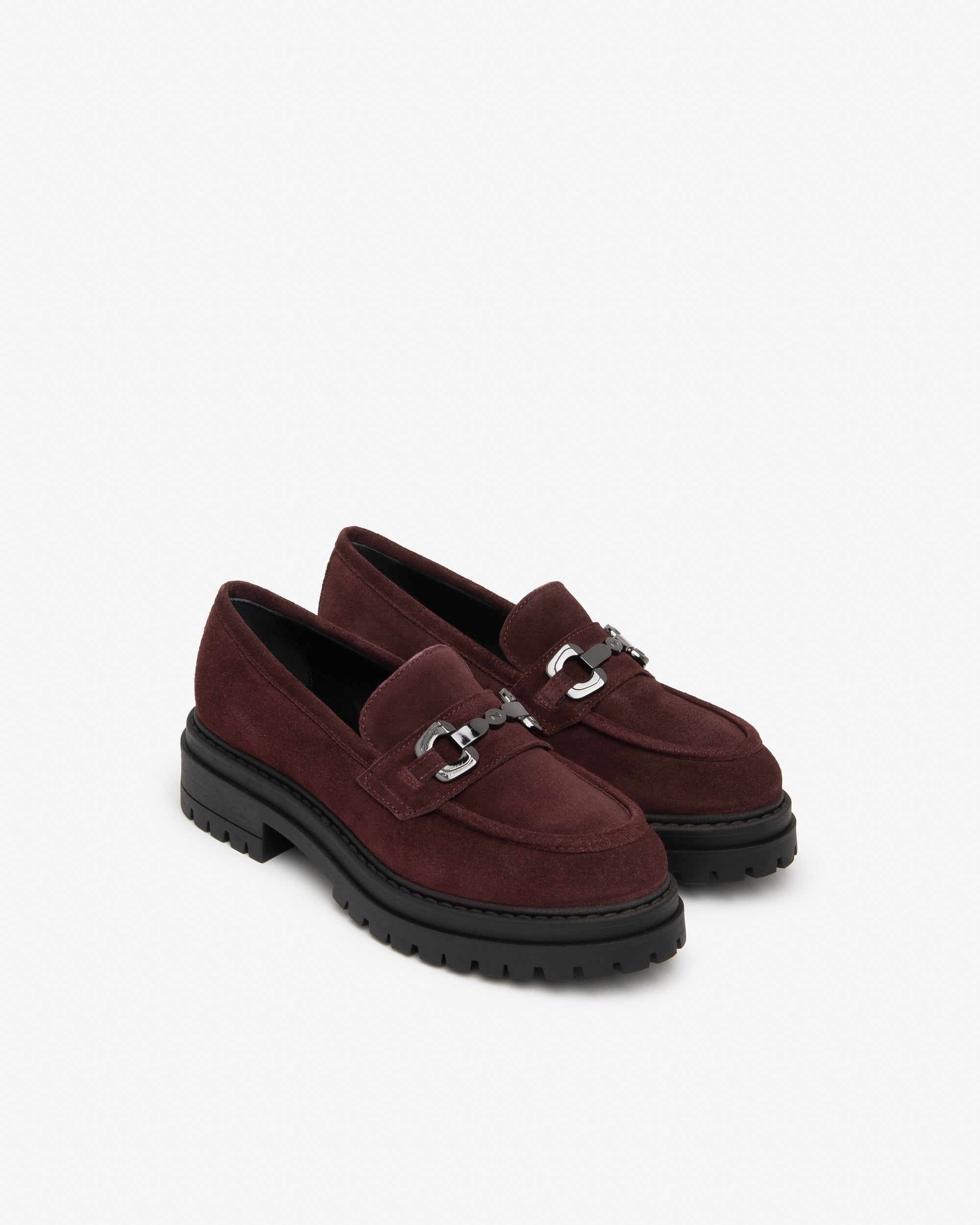 Nero Giardini Loafers mocassins daim femme talon 4 cm
