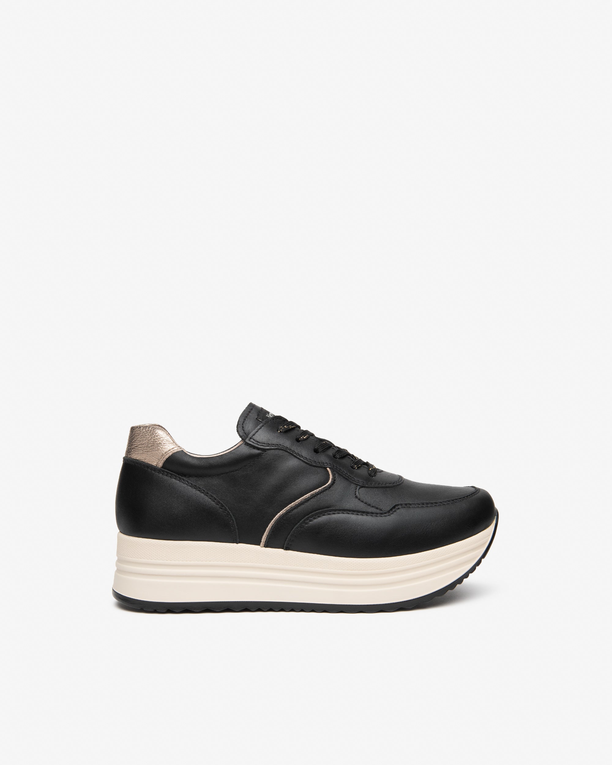 Nero Giardini Sneakers cuir femme plateforme 45 mm