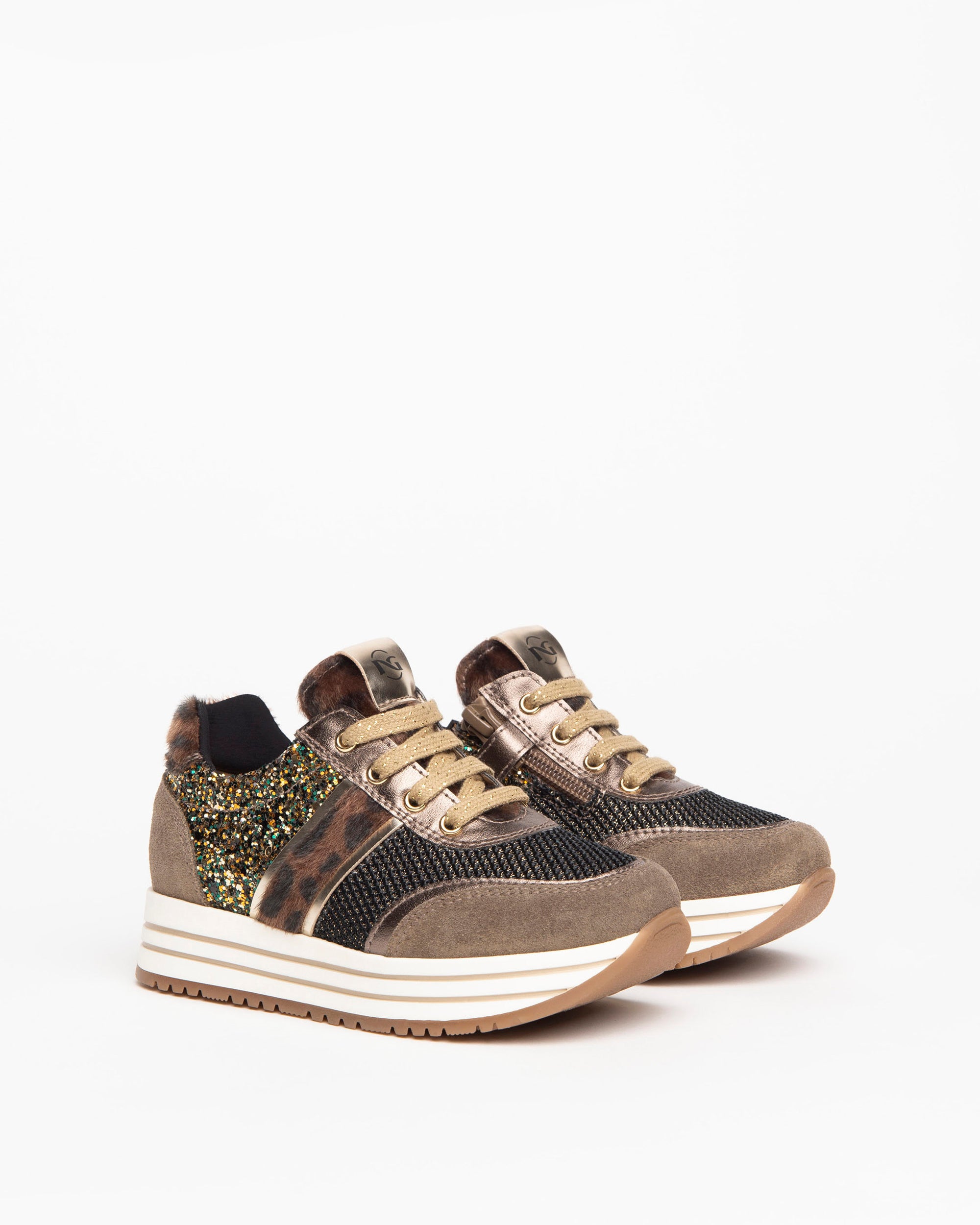 Nero Giardini Sneakers baskets fille daim paillettes