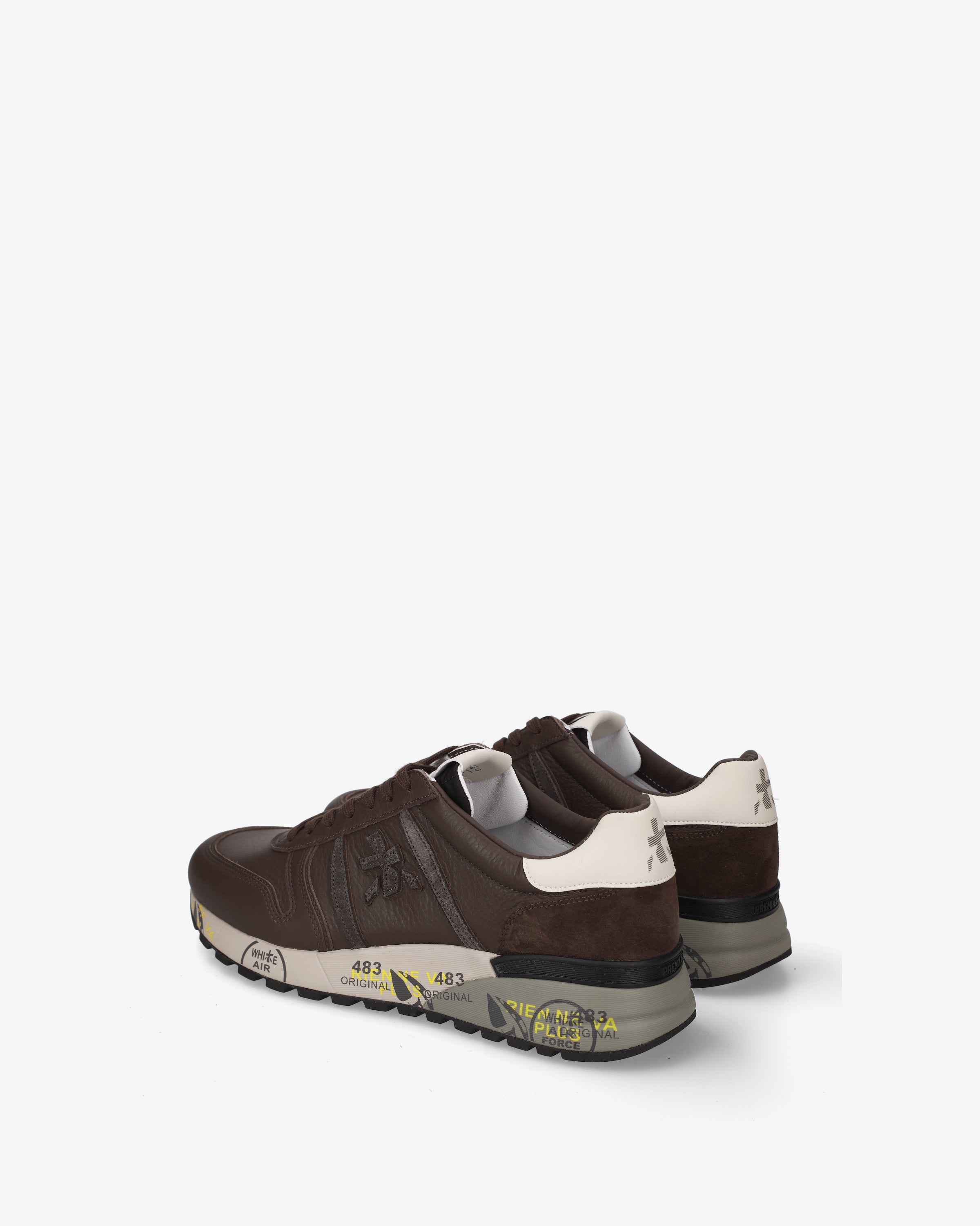 Premiata Lander 8658 baskets marron cuir