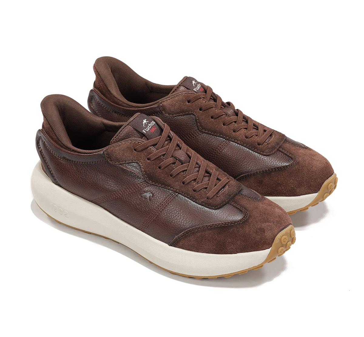 Fluchos Clay F2557 baskets homme marron cuir léger