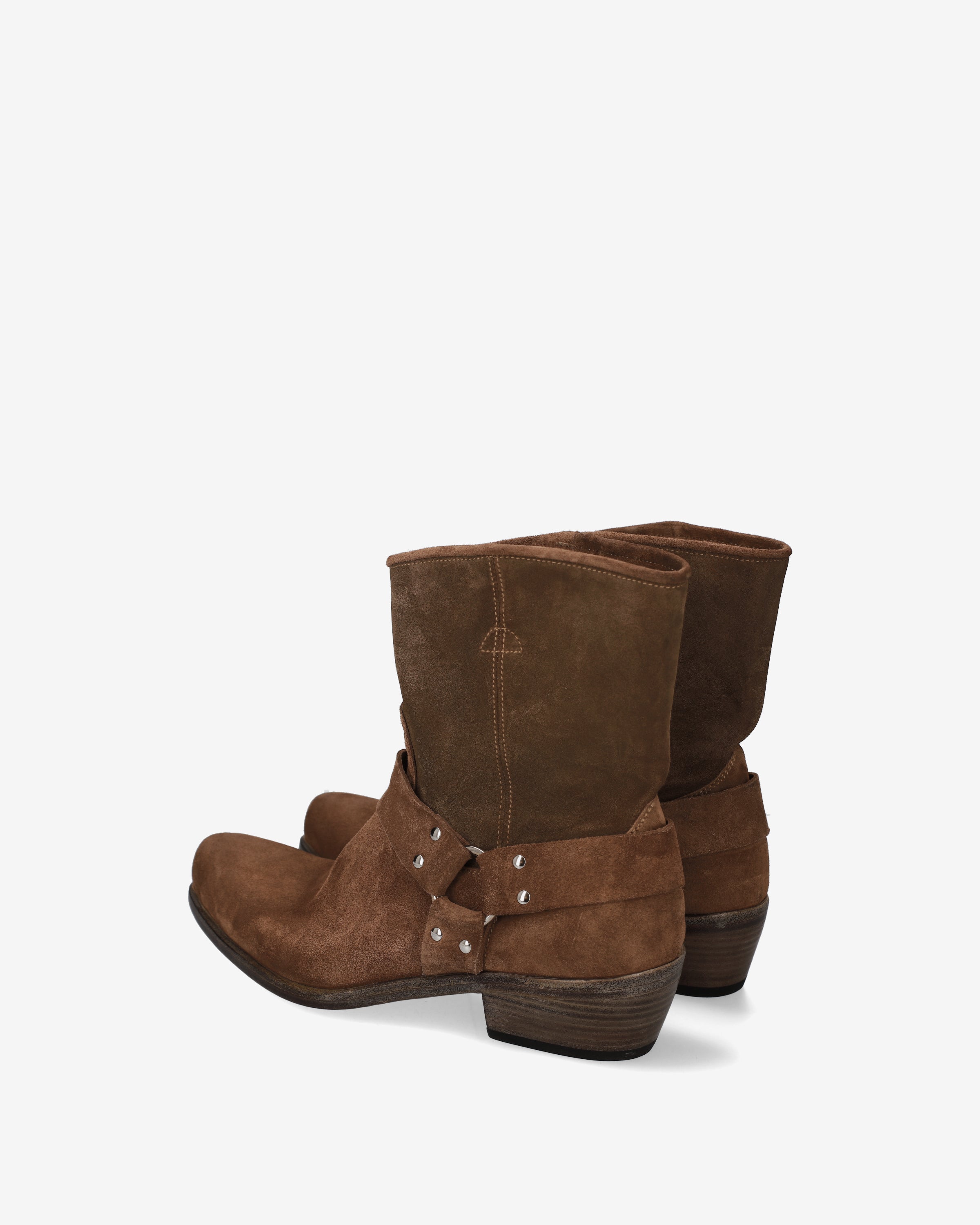 Premiata Boots Engineer homme daim cigare sangle anneau