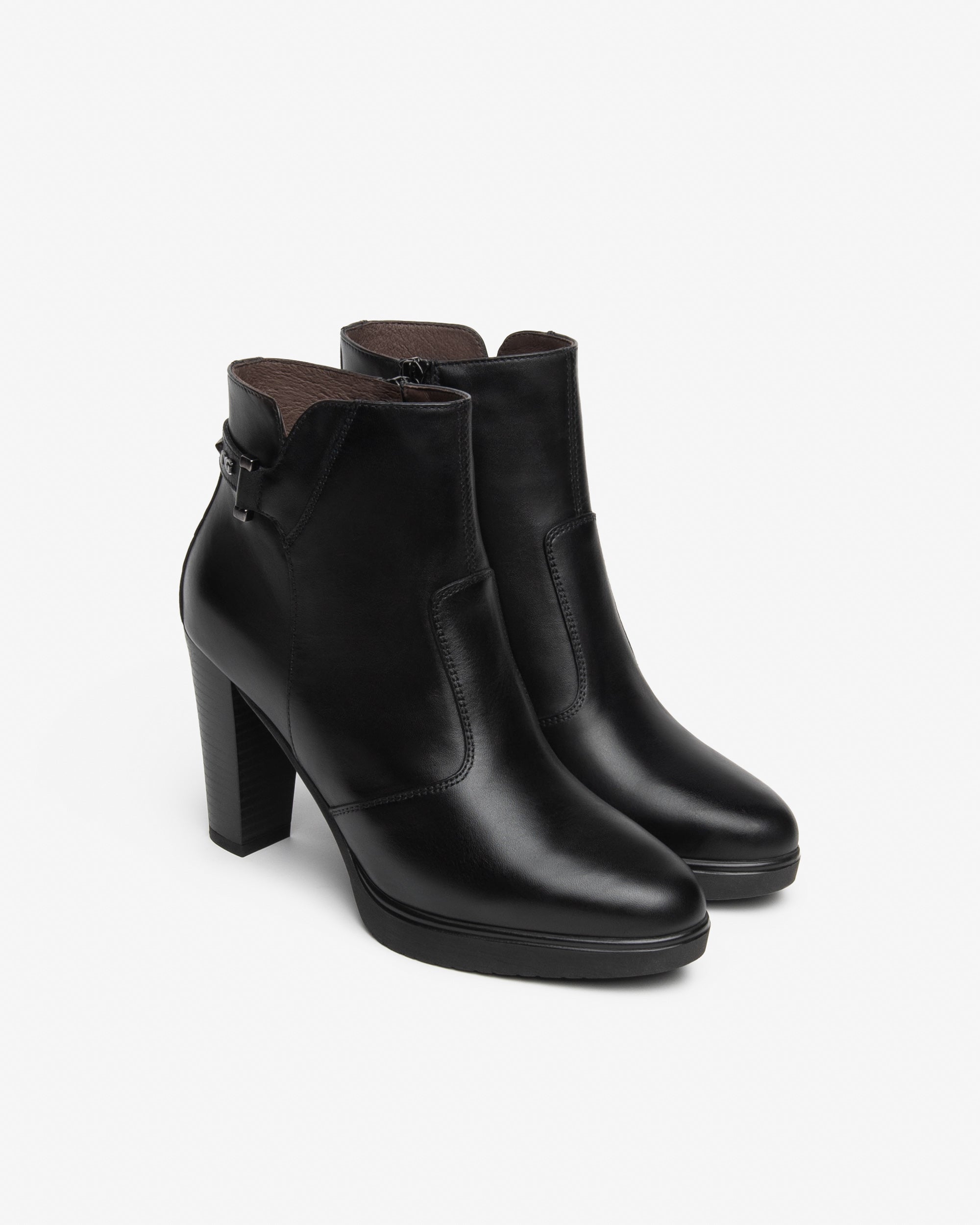 Nero Giardini Ankle Booties bottines cuir femme talon 9,5 cm
