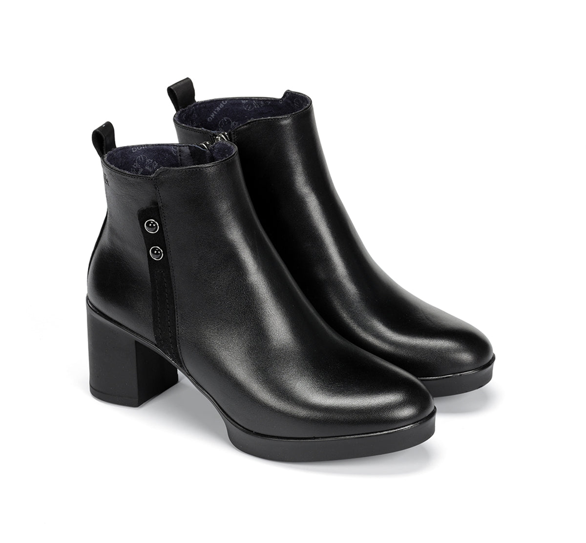 Dorking by Fluchos Elite D9423 bottine noire femme cuir