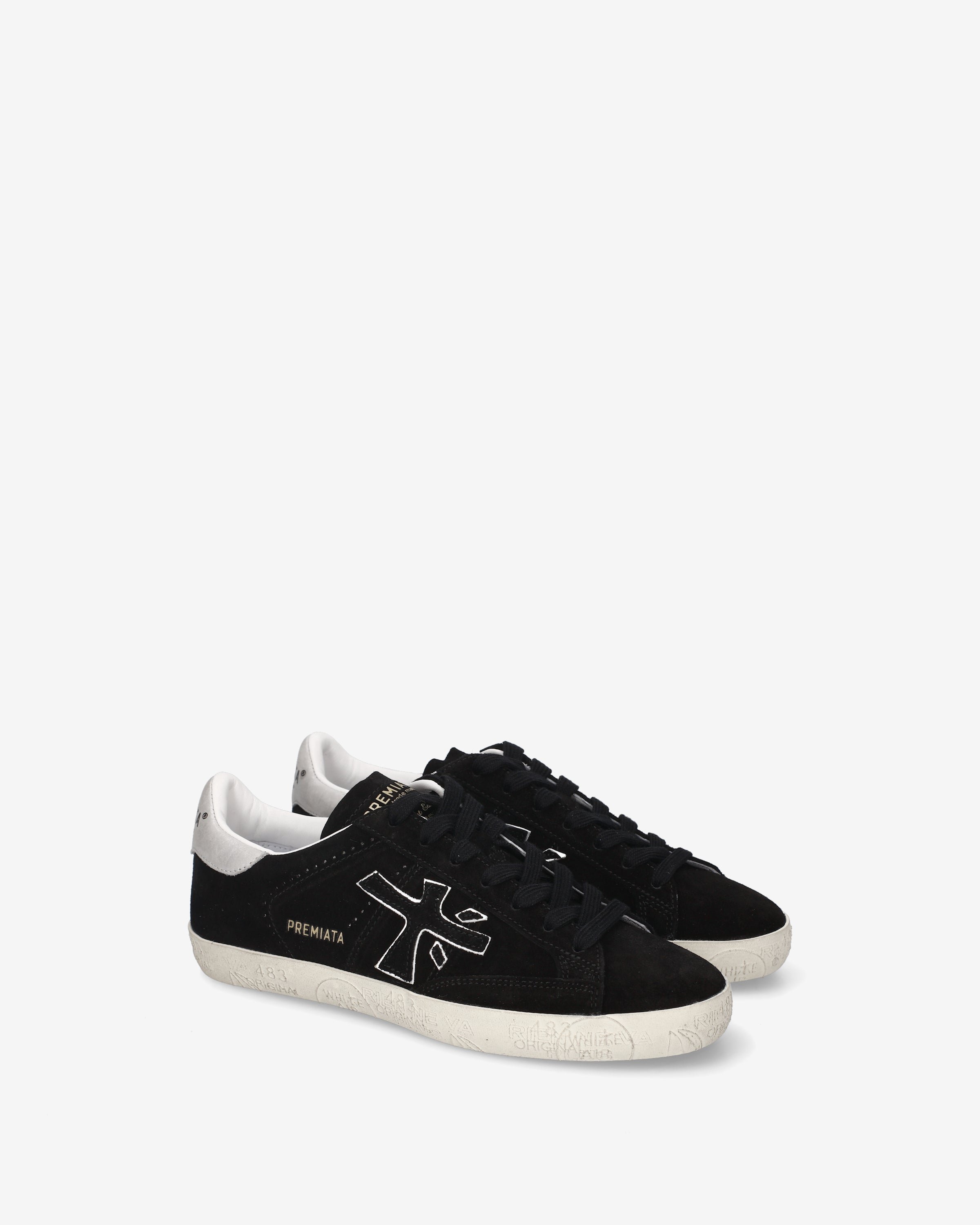 Premiata Stevend 8487 Sneakers Femme Daim Noir