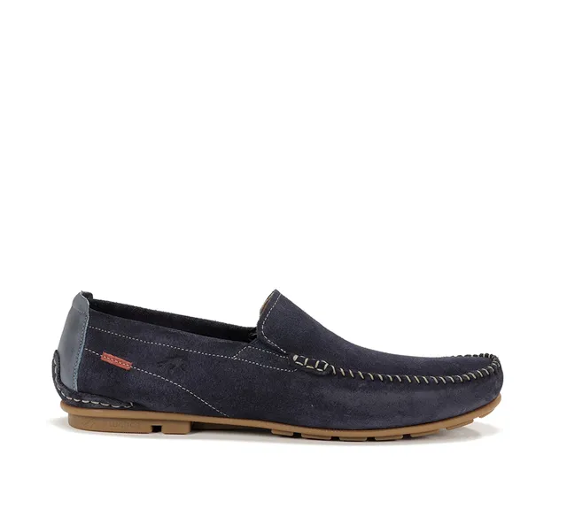 Fluchos Dorian F1091 mocassins bleu homme cuir
