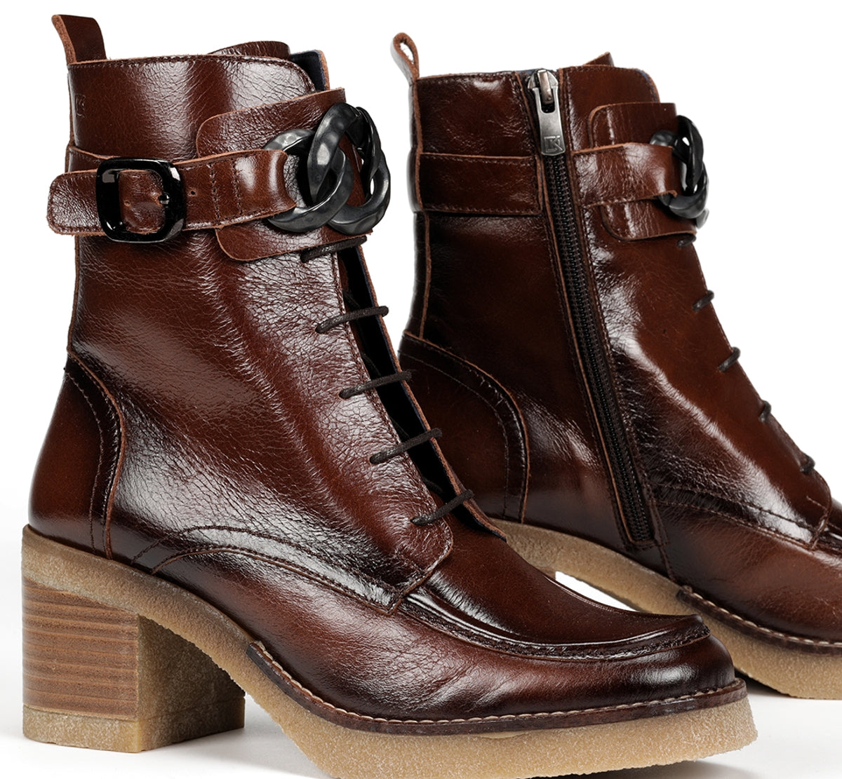 Dorking Oprah D9188 bottines femme marron talon moyen