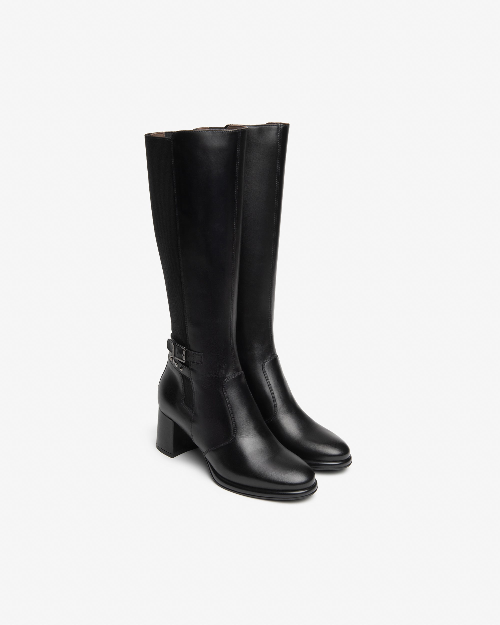 Nero Giardini Boots bottes cuir talon 6 cm femme 38