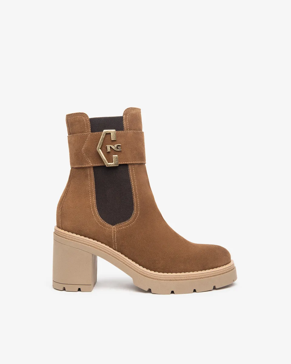 Nero Giardini Chelsea Boots bottines daim femme 38