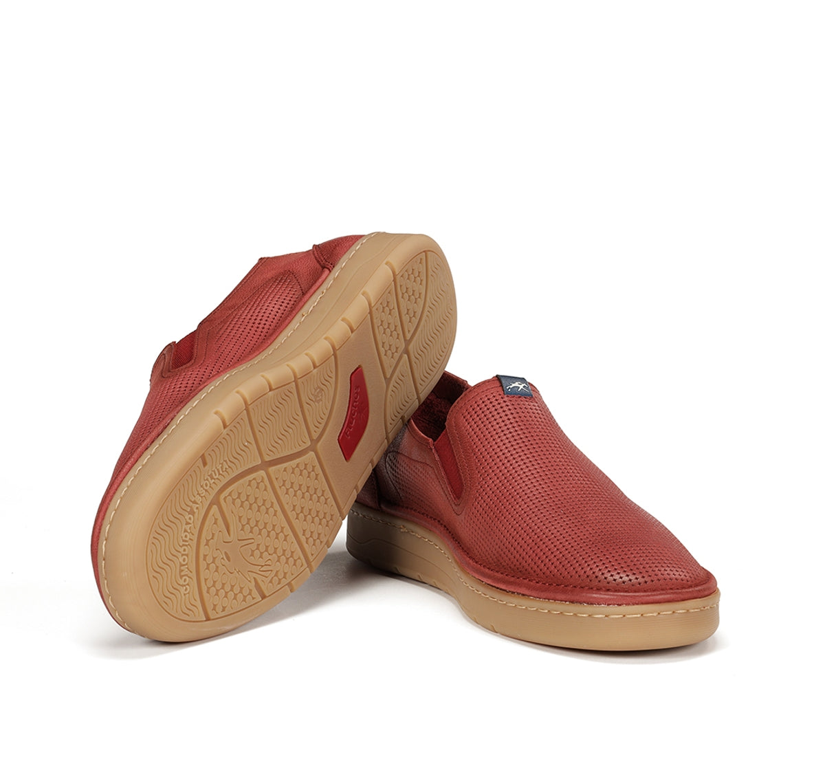 Fluchos Leo F1946 slip on rouge homme leger