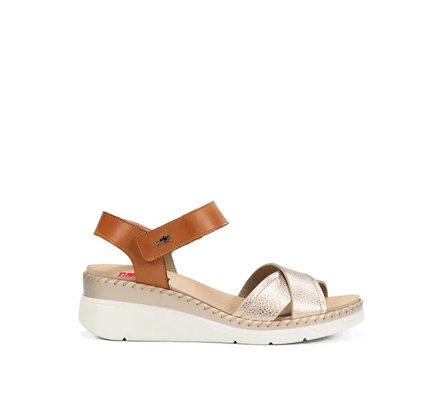 Fluchos Sandalias LEZA F2139 sandales femme doré légères