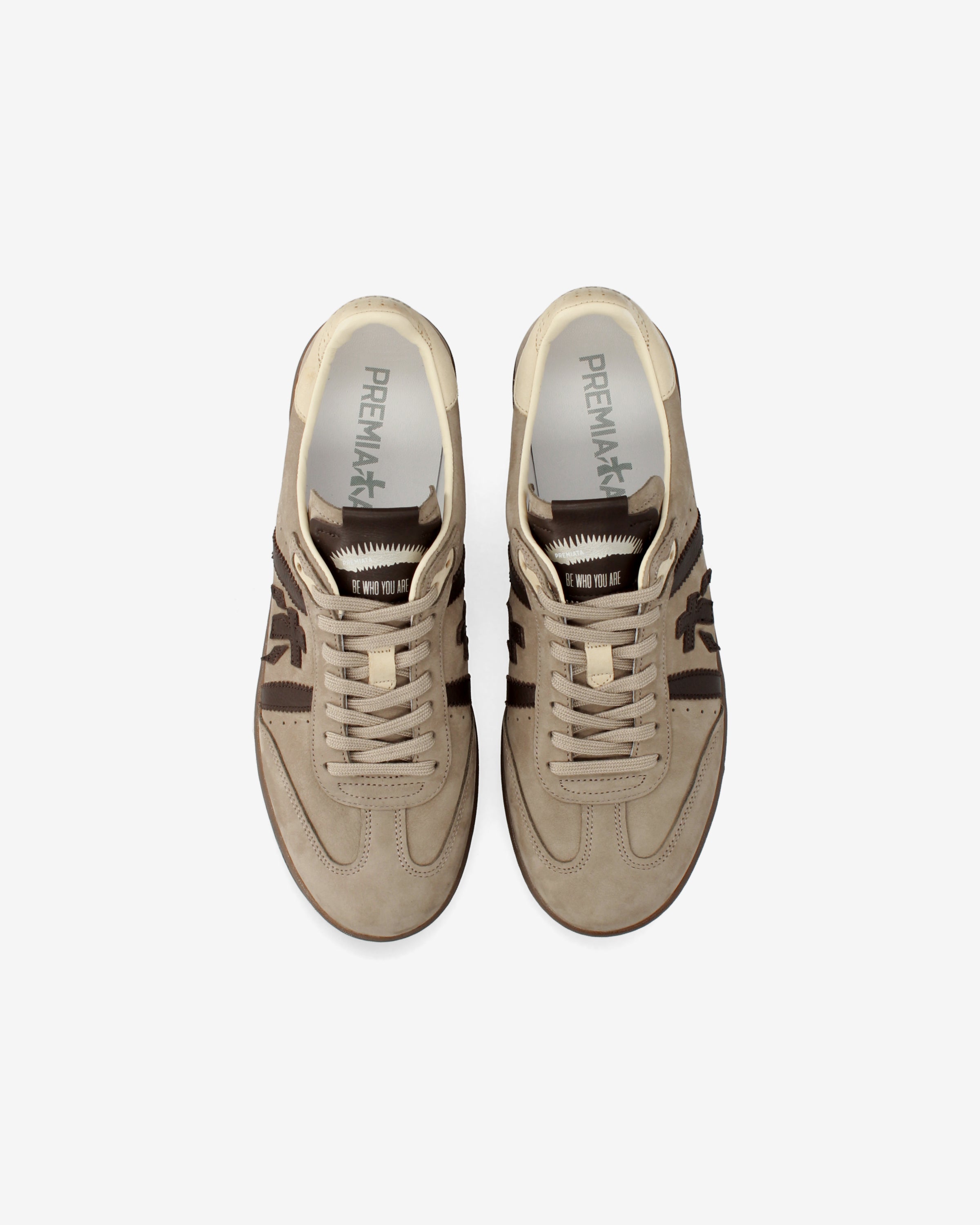 Premiata Bonnie 8593 sneakers homme daim taupe