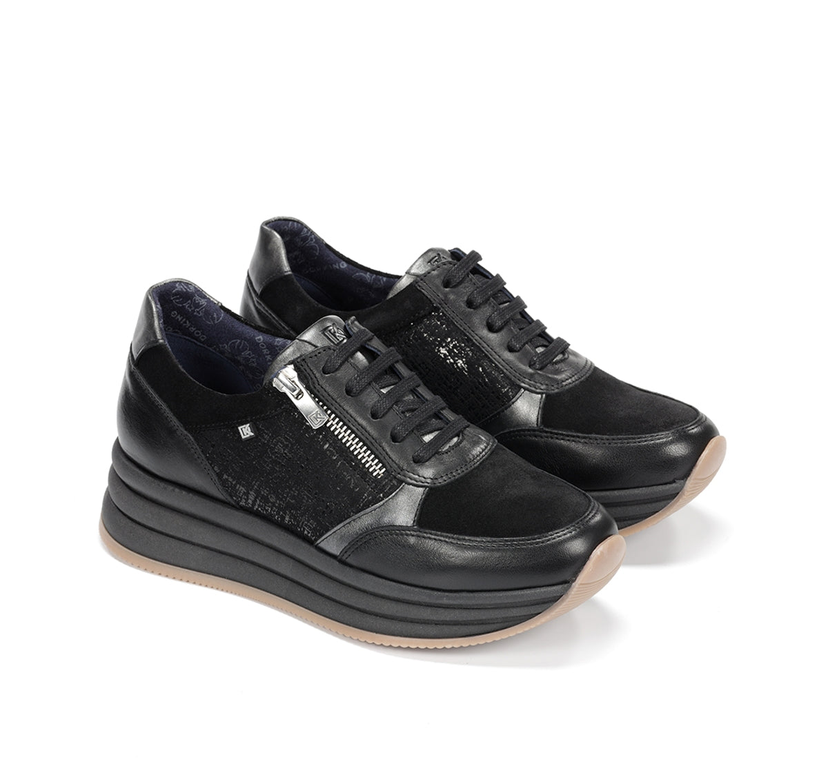 Dorking by Fluchos Draz D9249 basket noire plateforme