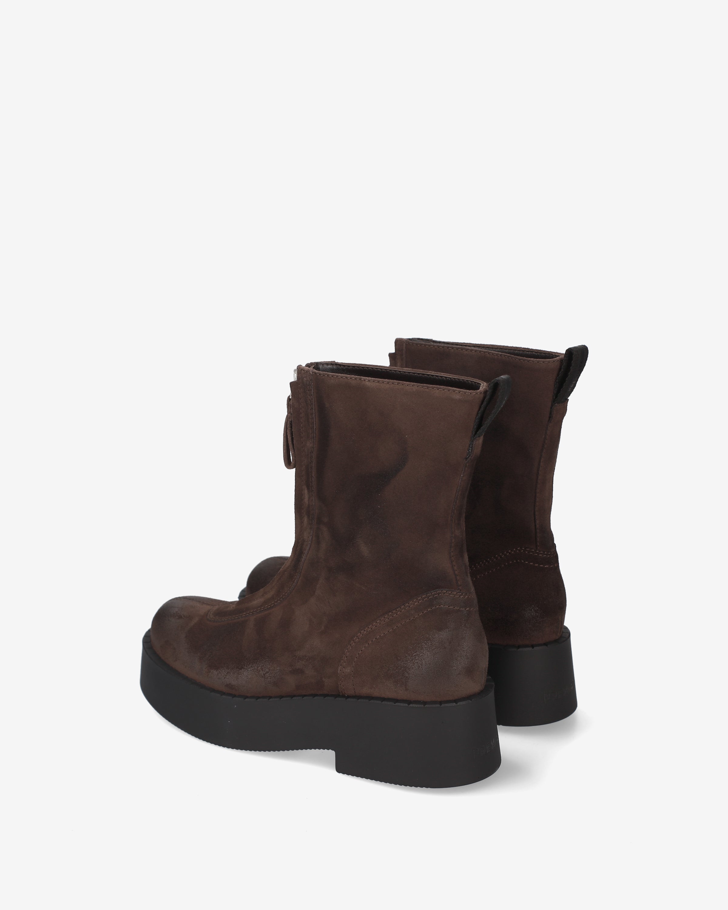 Premiata Boots bottines plateforme mocha 38 daim