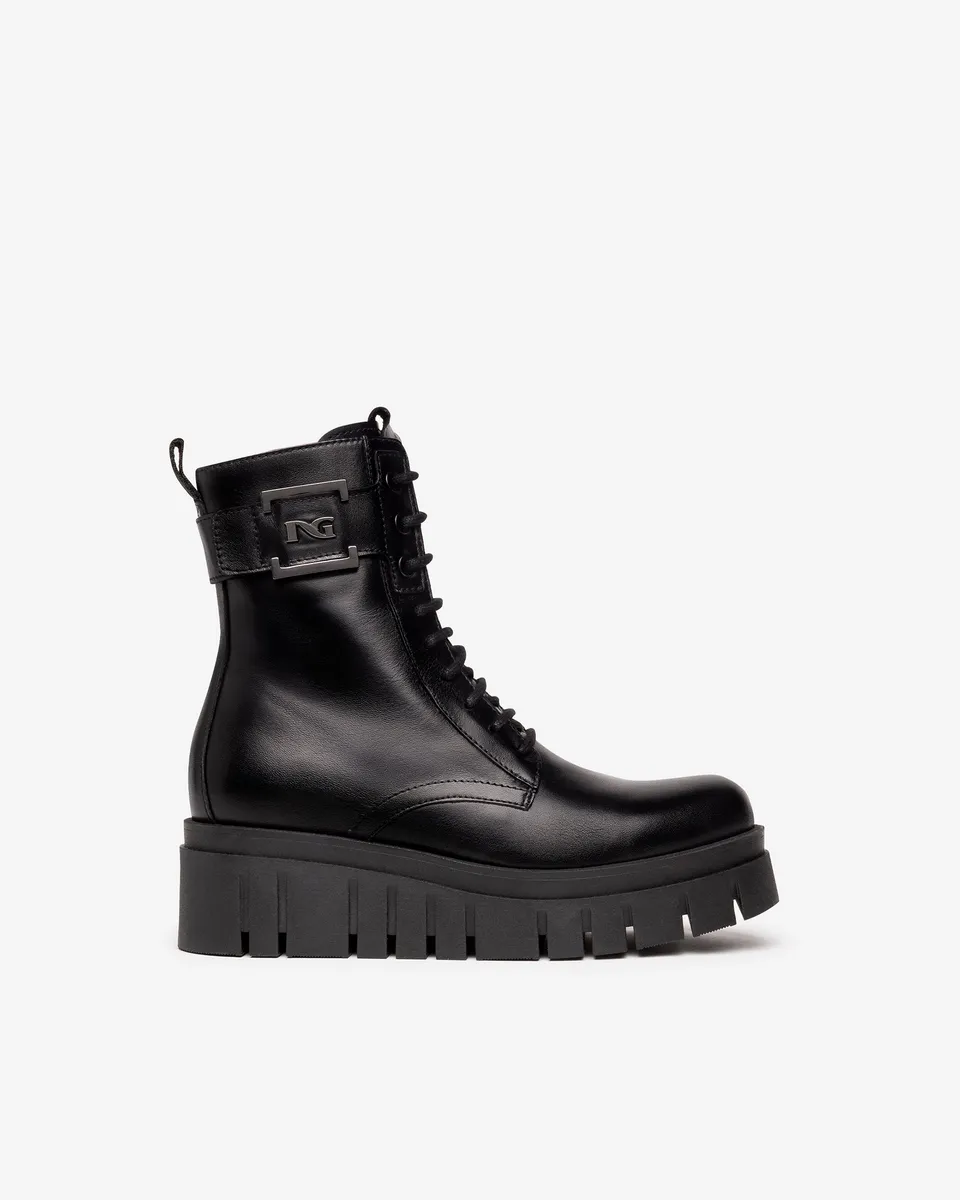 Nero Giardini Combat Boots rangers cuir femme