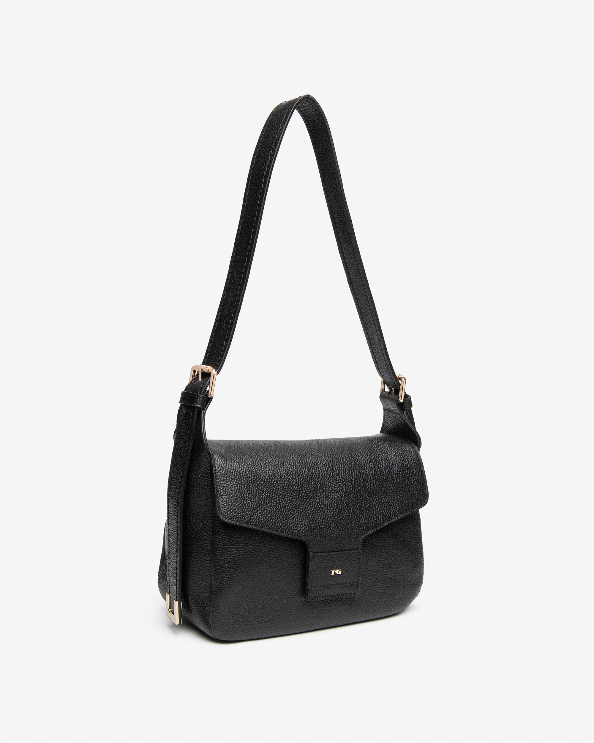 Nero Giardini Bags sac épaule femme cuir boucles dorées