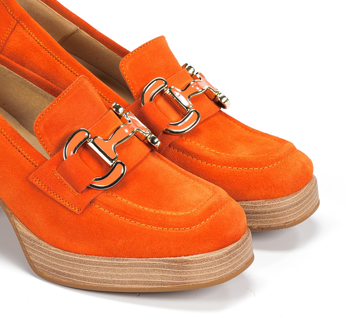 Dorking by Fluchos Cristel D9232 mocassins orange