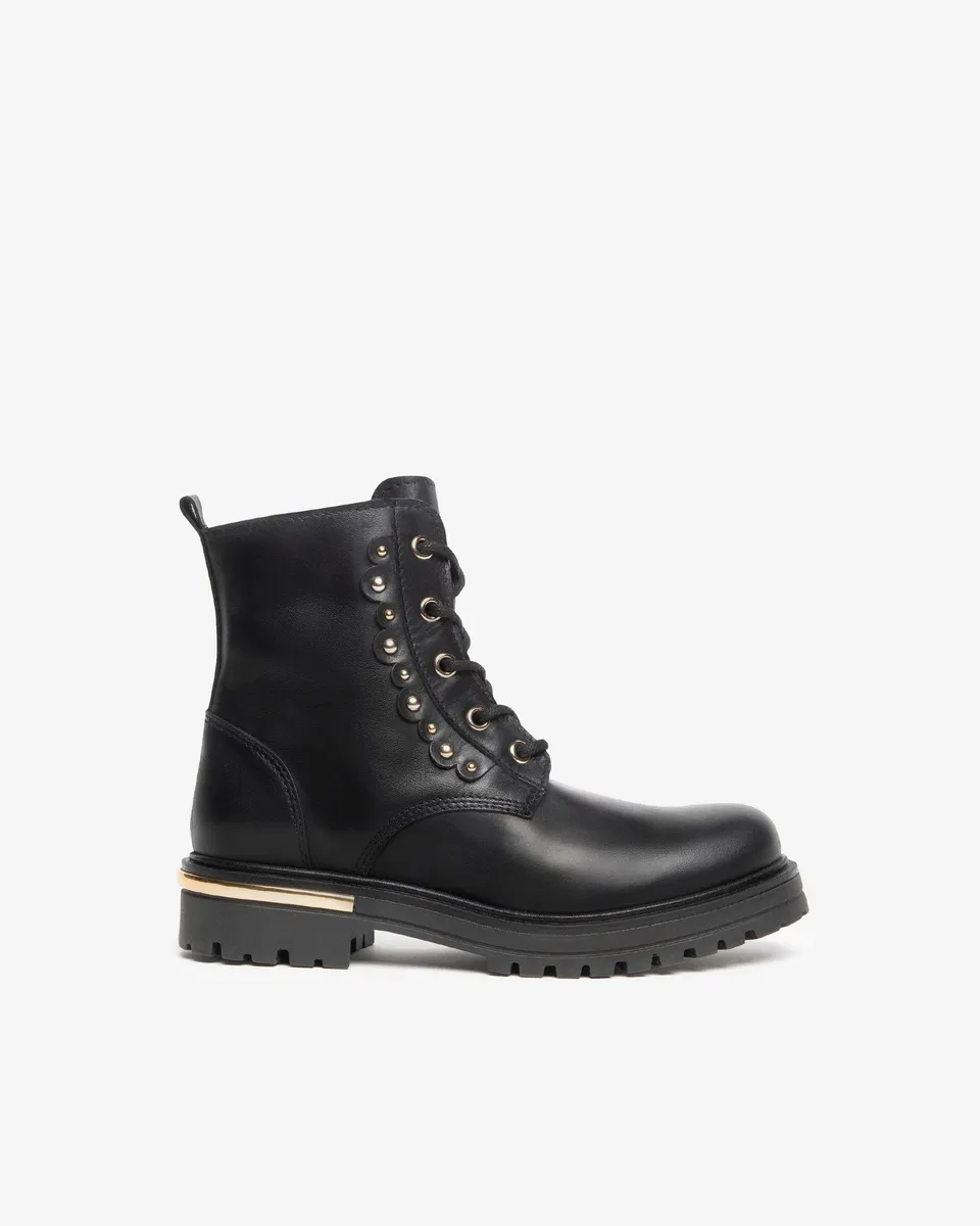 Nero Giardini Combat Boots bottines cuir fille 35