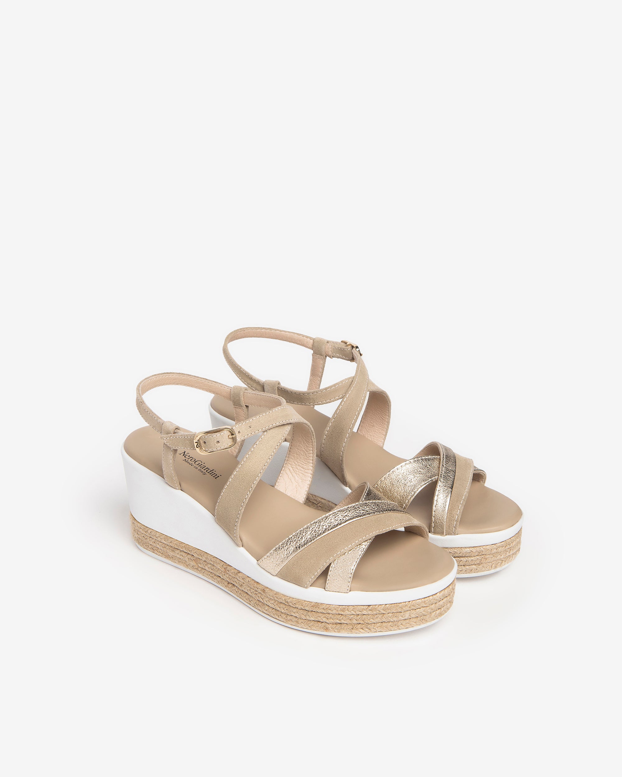 Nero Giardini Sandals sandales femme cuir et daim