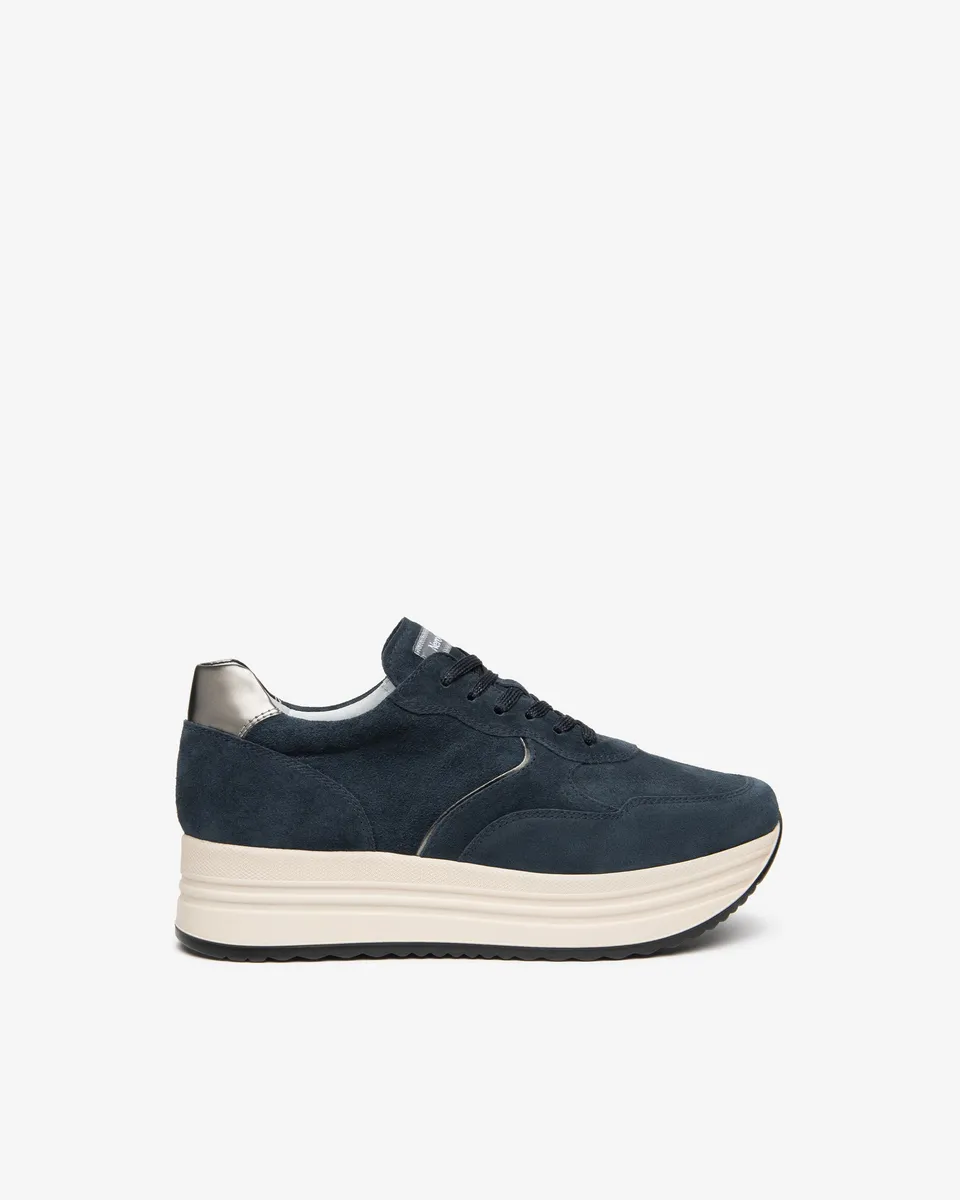 Nero Giardini Sneakers daim femme compensées 45 mm