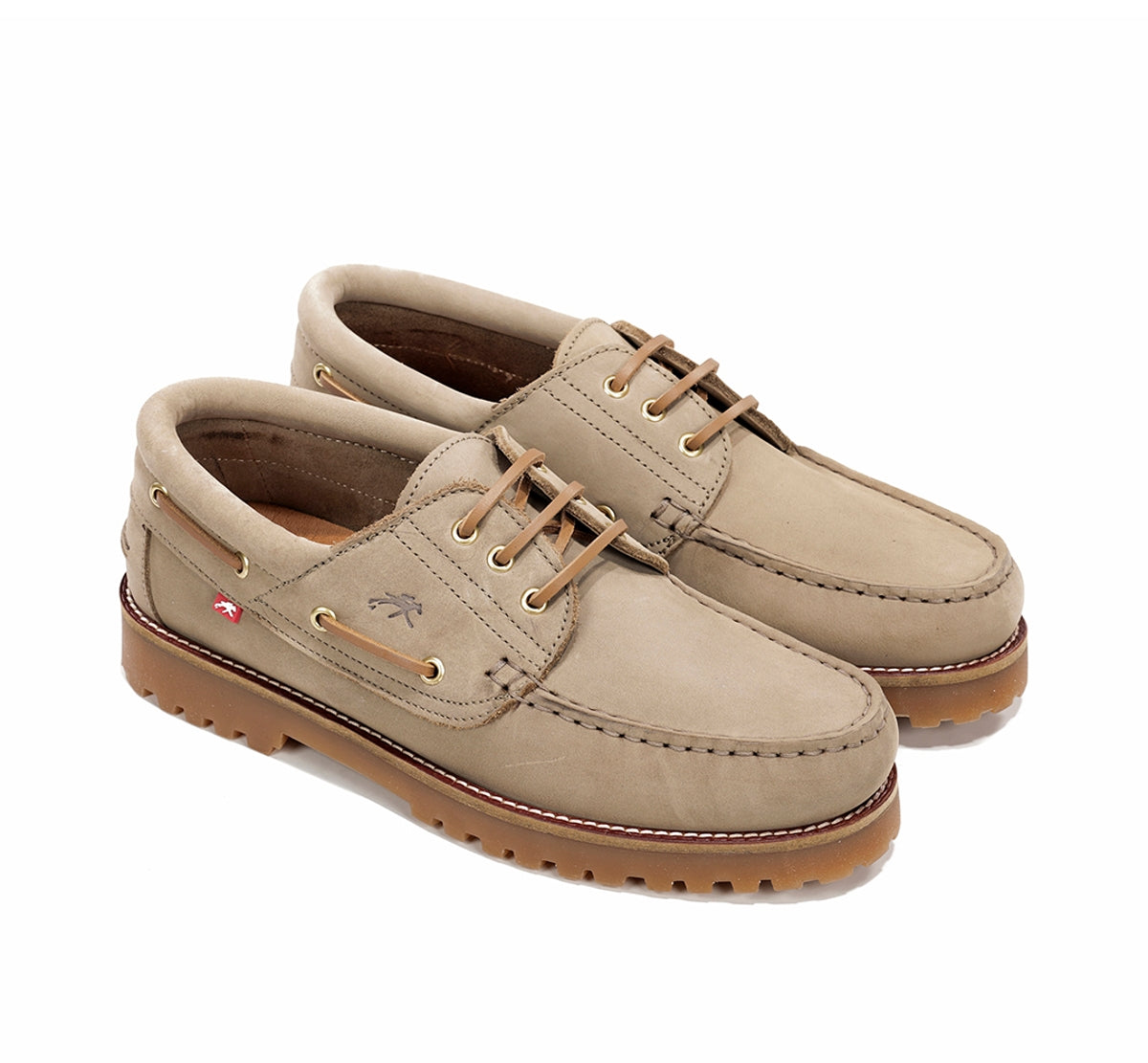 Fluchos Scott F0054 chaussure bateau taupe homme