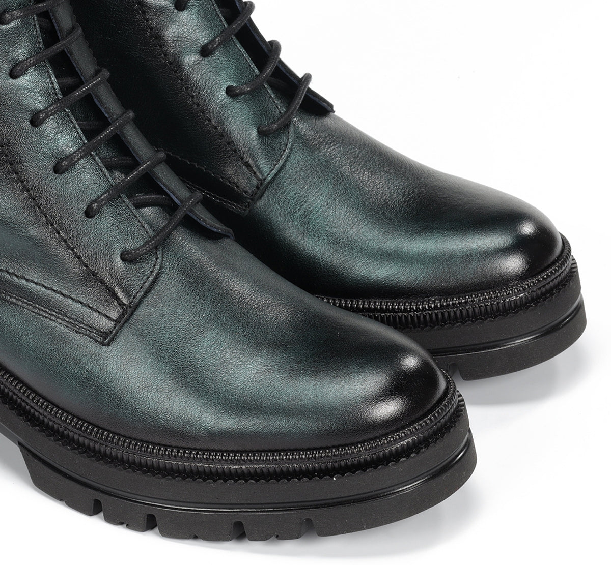 Dorking Cosmo D9389 bottines femme vert semelle track