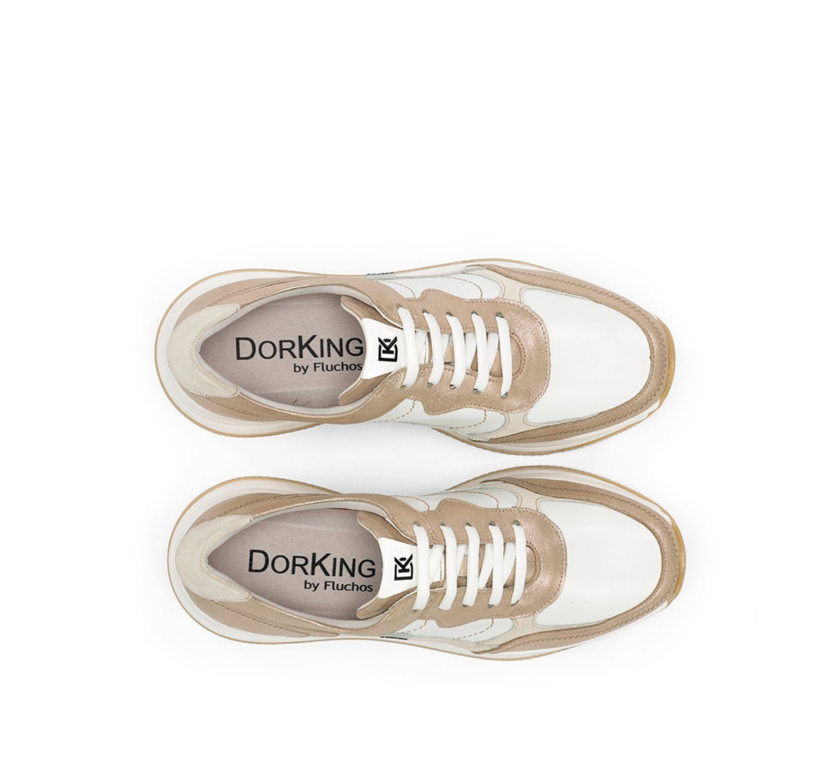 Dorking Draz D9436 baskets dorées plateforme femme