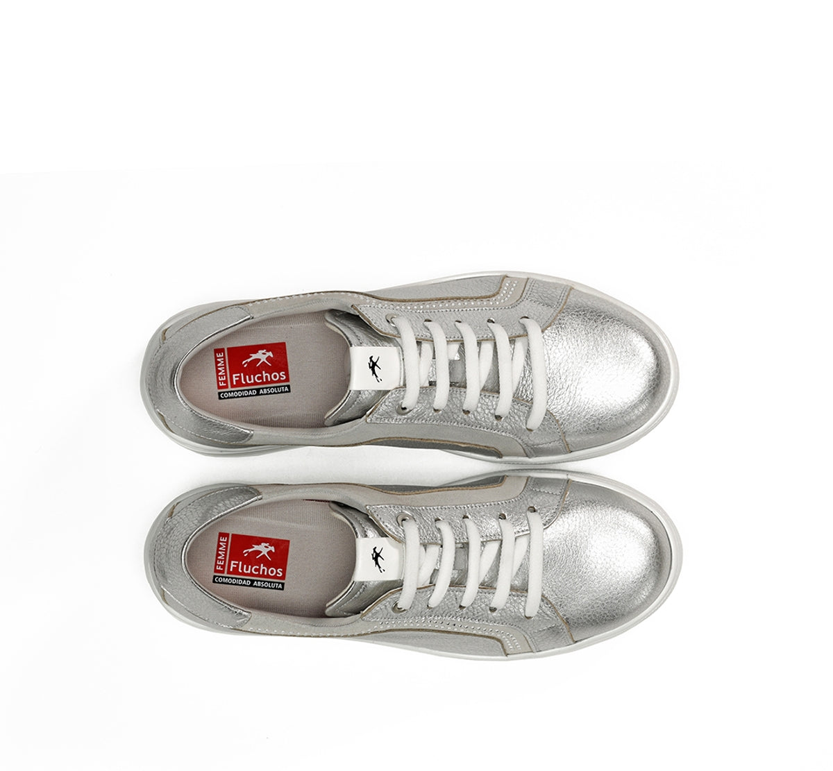 Fluchos Aqua F1997 basket compensée argent femme