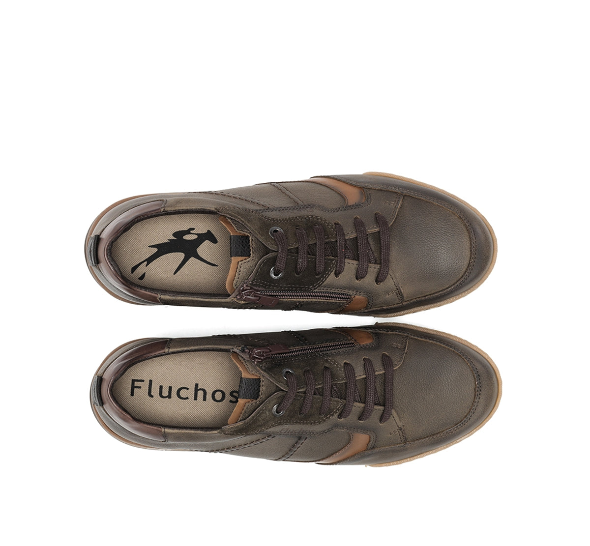 Fluchos Elder F2273 baskets homme vertes cuir