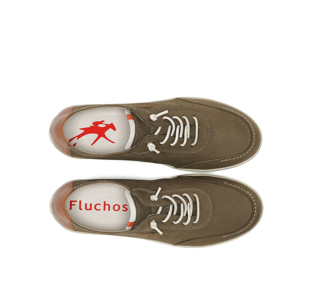 Fluchos Andy F2372 baskets homme vert cuir