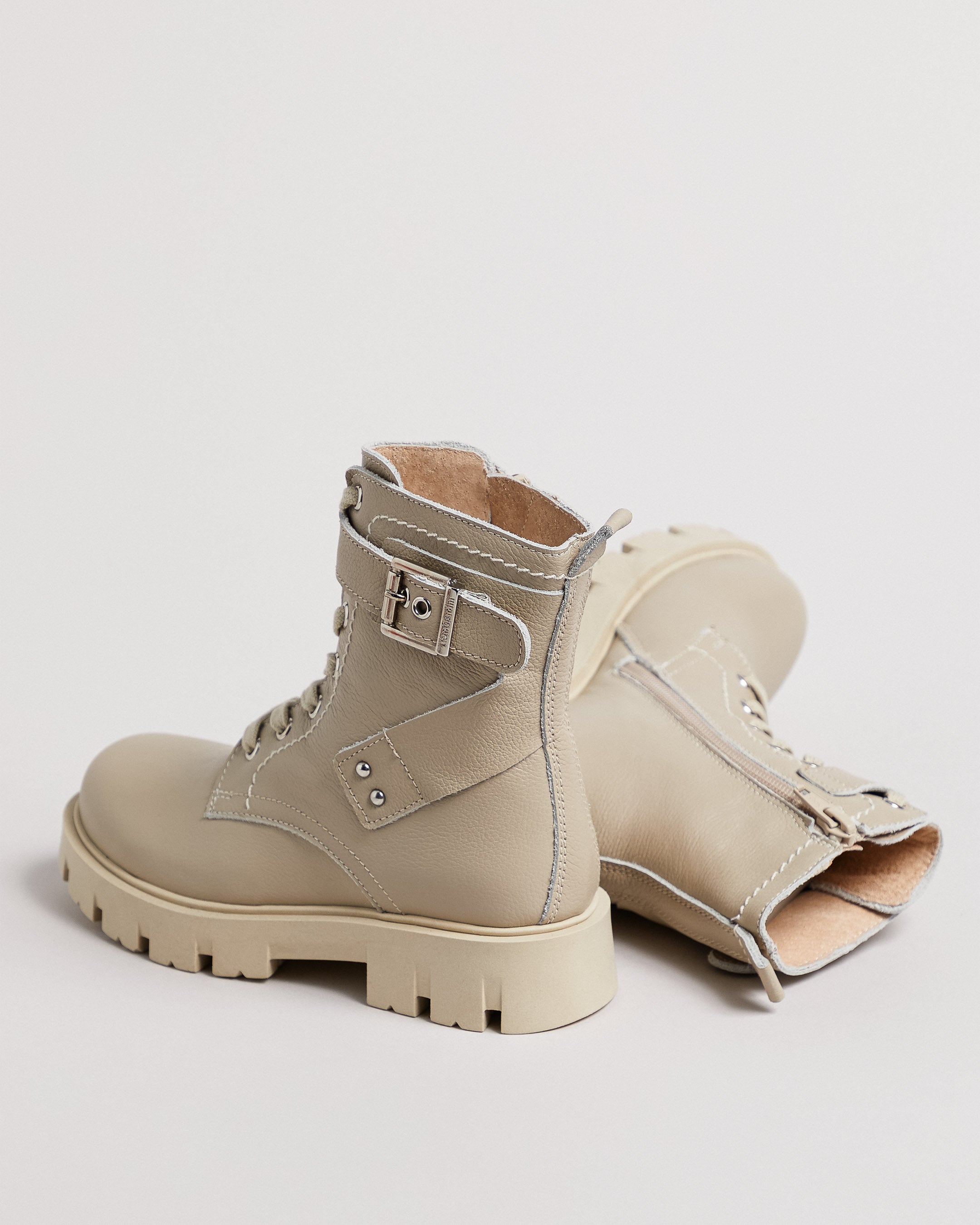 Nero Giardini Combat Boots rangers cuir ado fille 35
