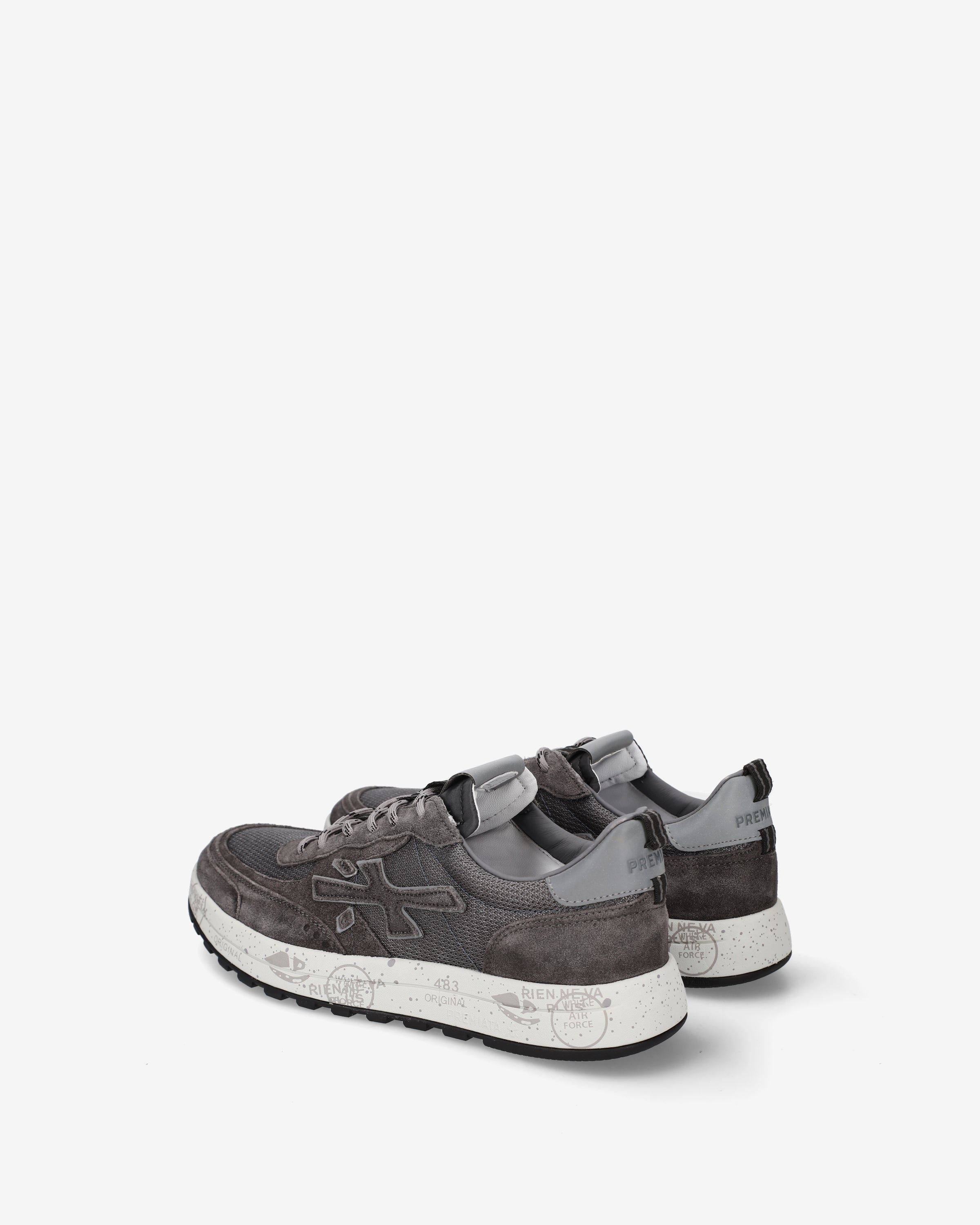 Premiata Nous 8668 sneakers maille gris anthracite