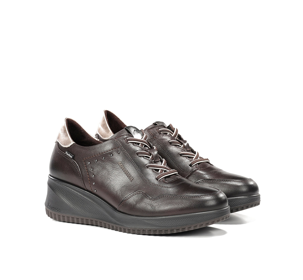 Fluchos Novax F2545 baskets marron femme compensées