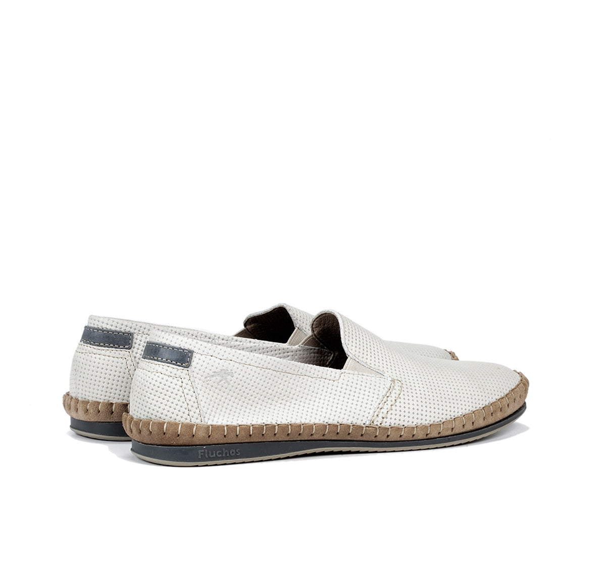 Fluchos Bahamas 8674 mocassins homme blanc