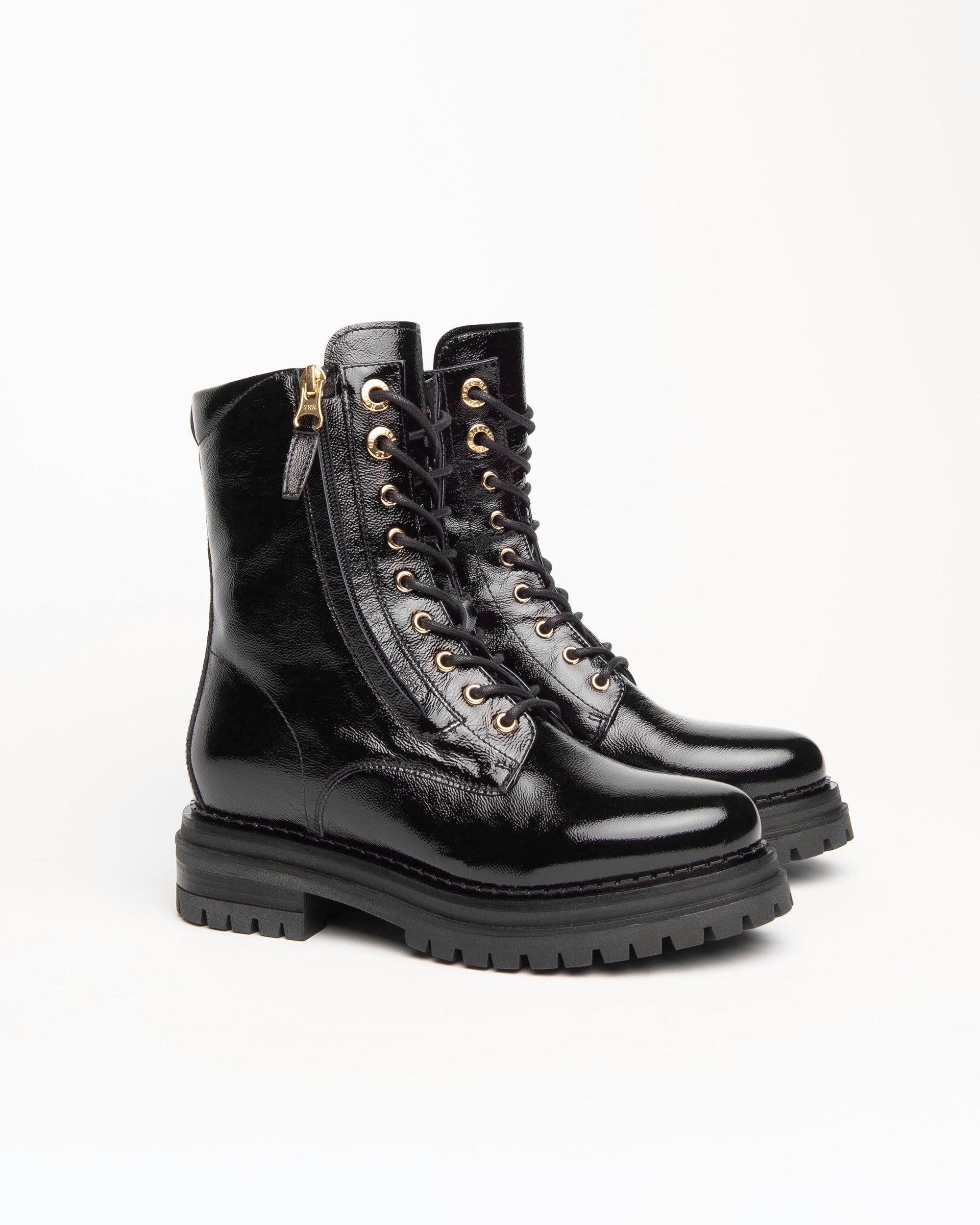 Nero Giardini Combat Boots bottines vernis femme
