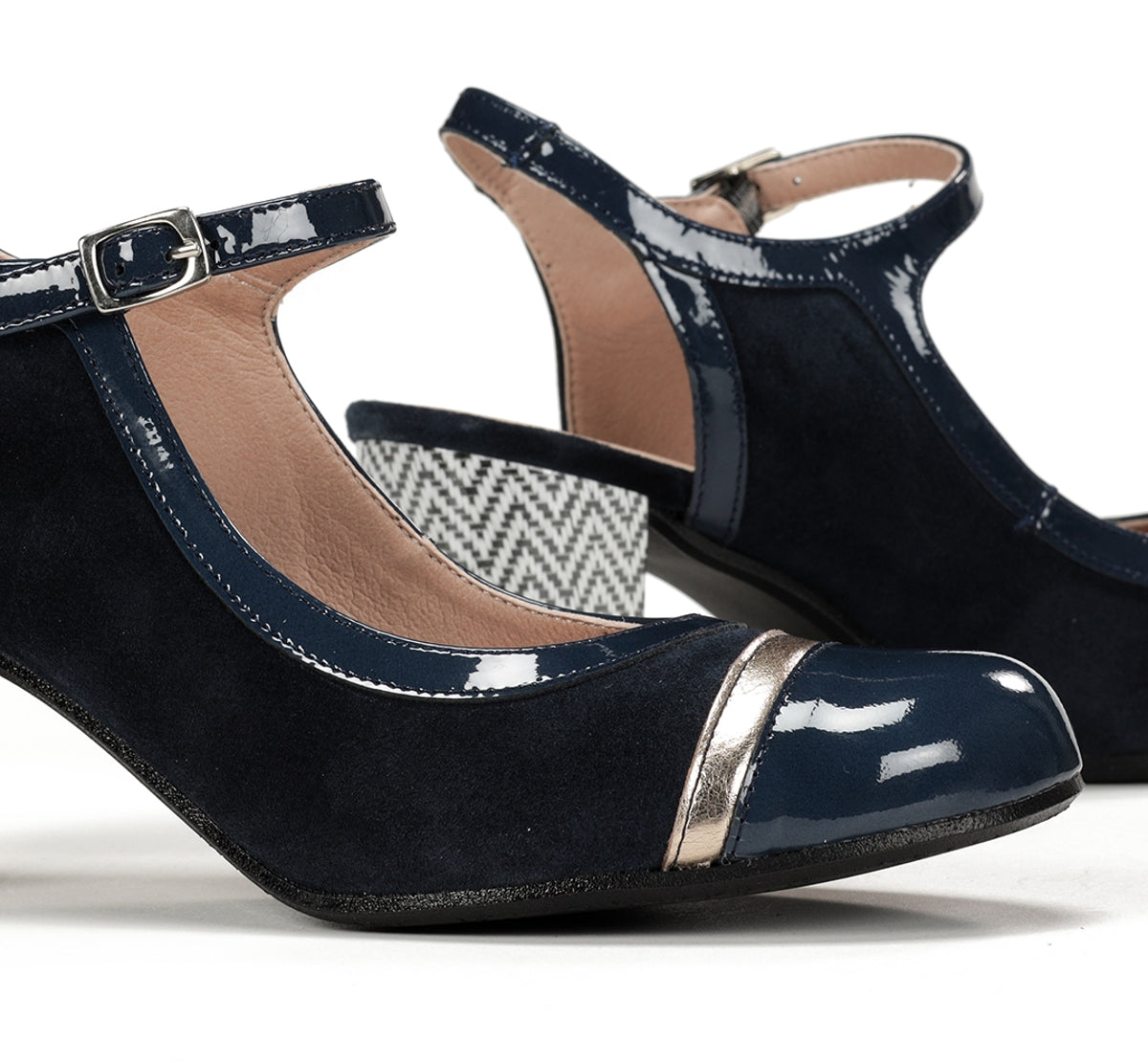Dorking by Fluchos Rodin D9093 escarpins bleu talon