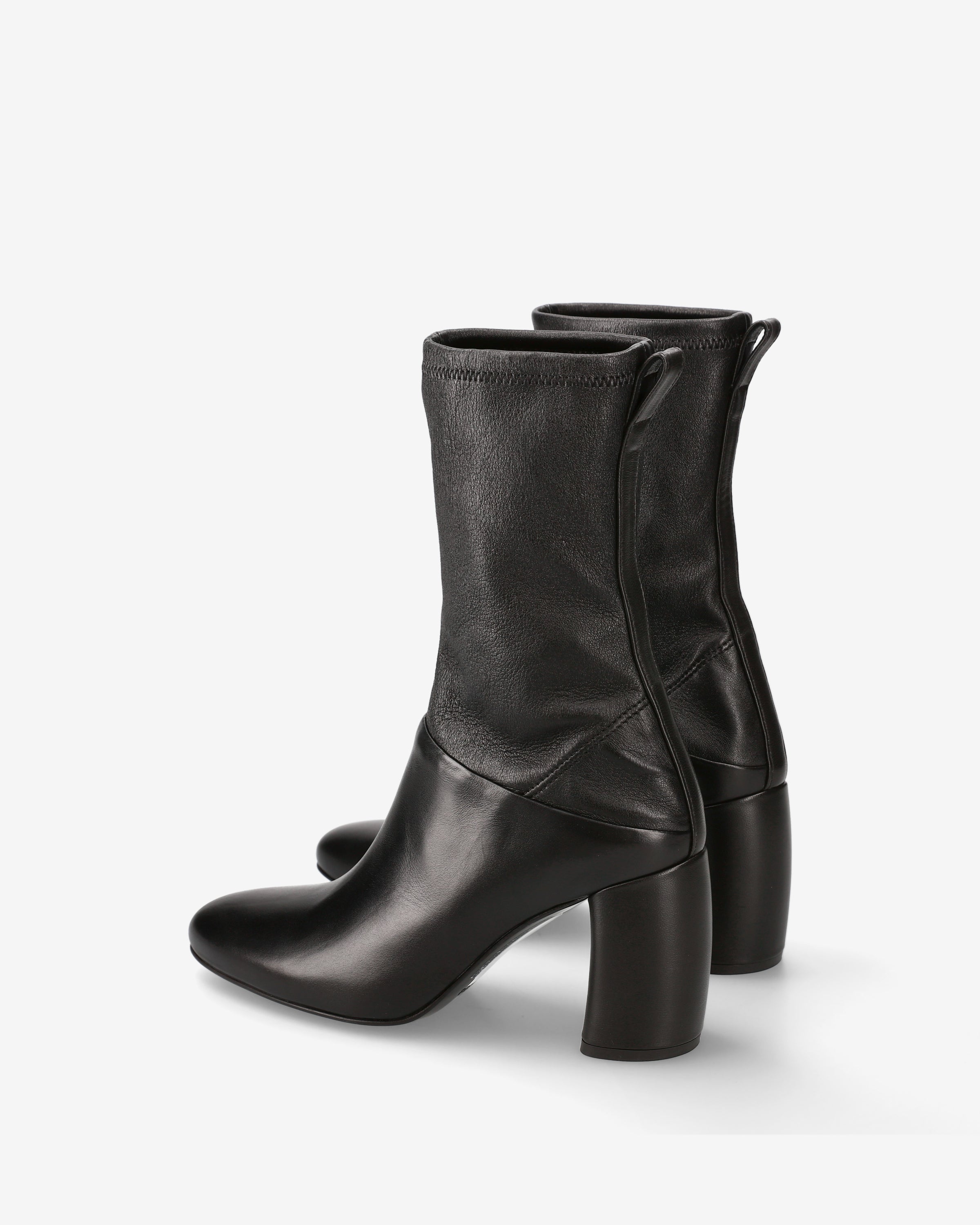 Premiata Boots bottines cuir noir talon 85 mm