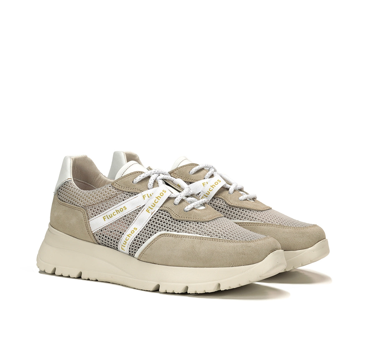 Fluchos Eira F1683 baskets femme taupe lacets