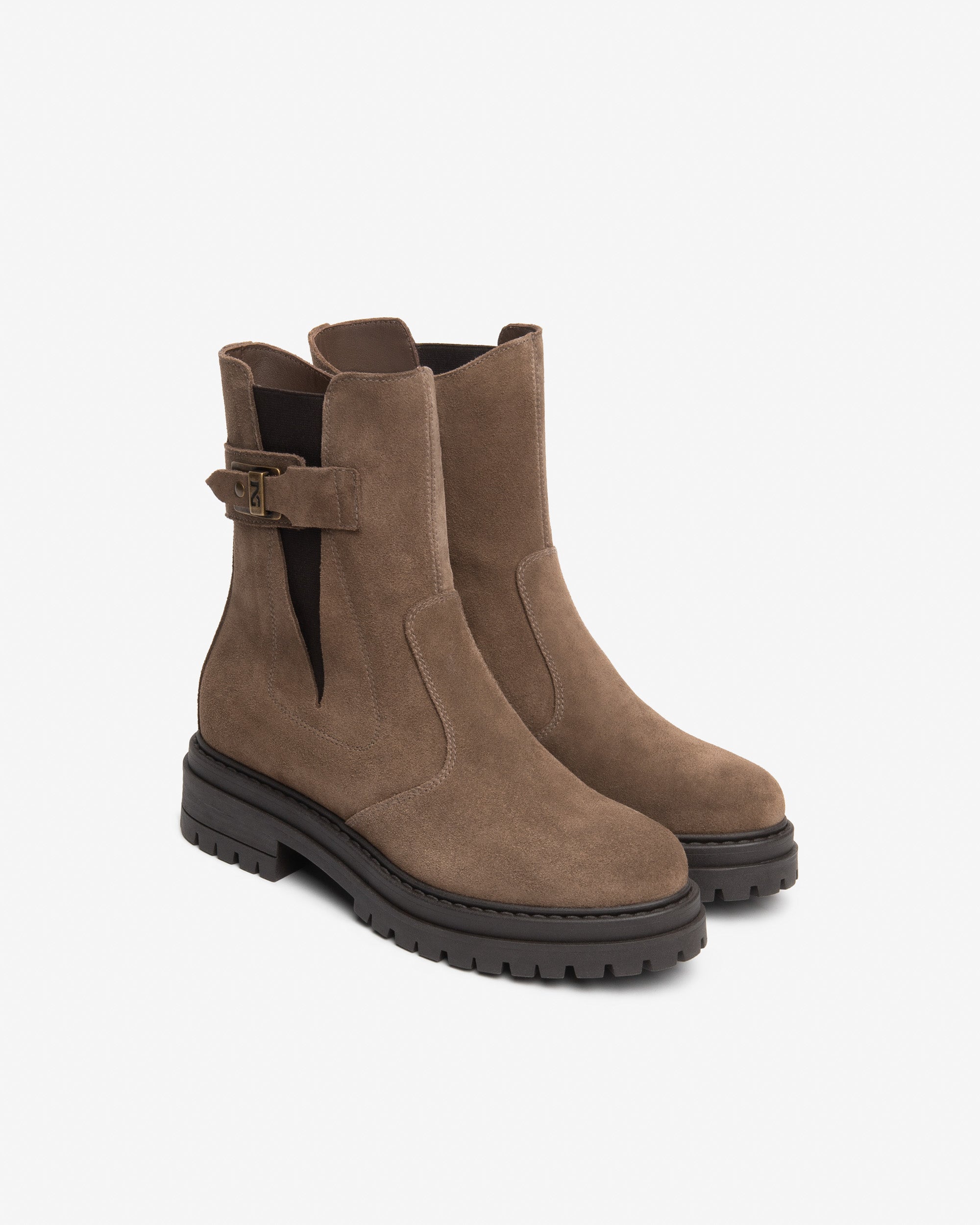 Nero Giardini Chelsea Boots bottines femme suède fourrées